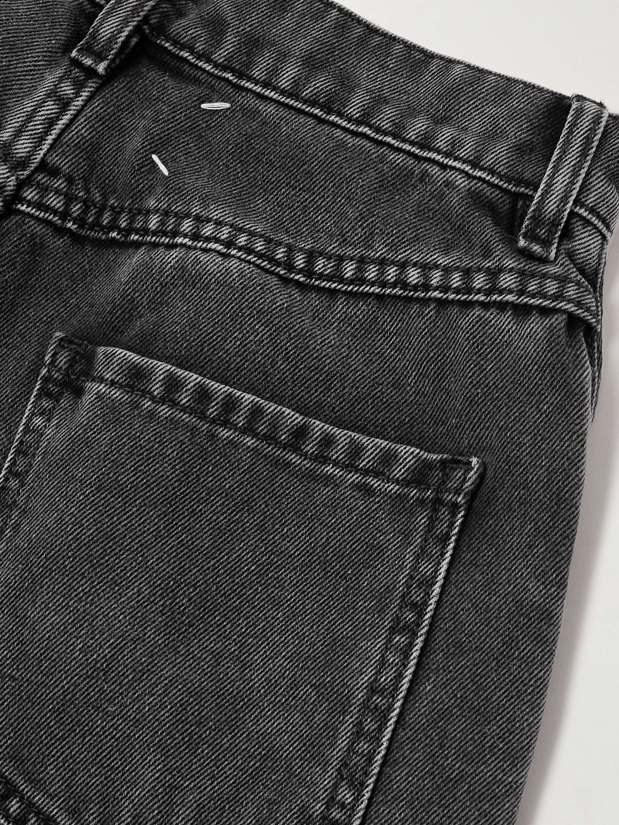 Cutout high-rise wide-leg jeans view