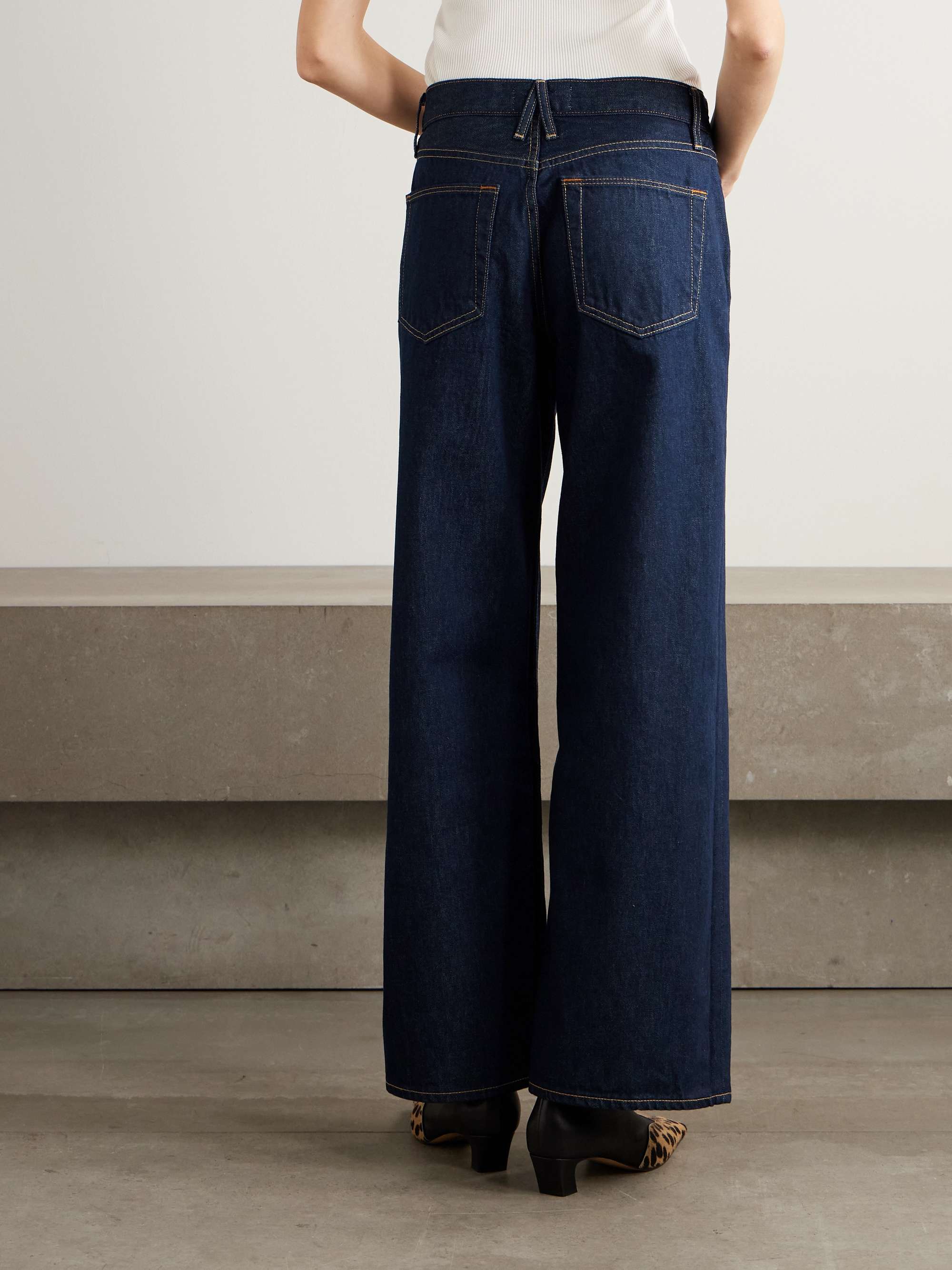 Selena high-rise wide-leg jeans view