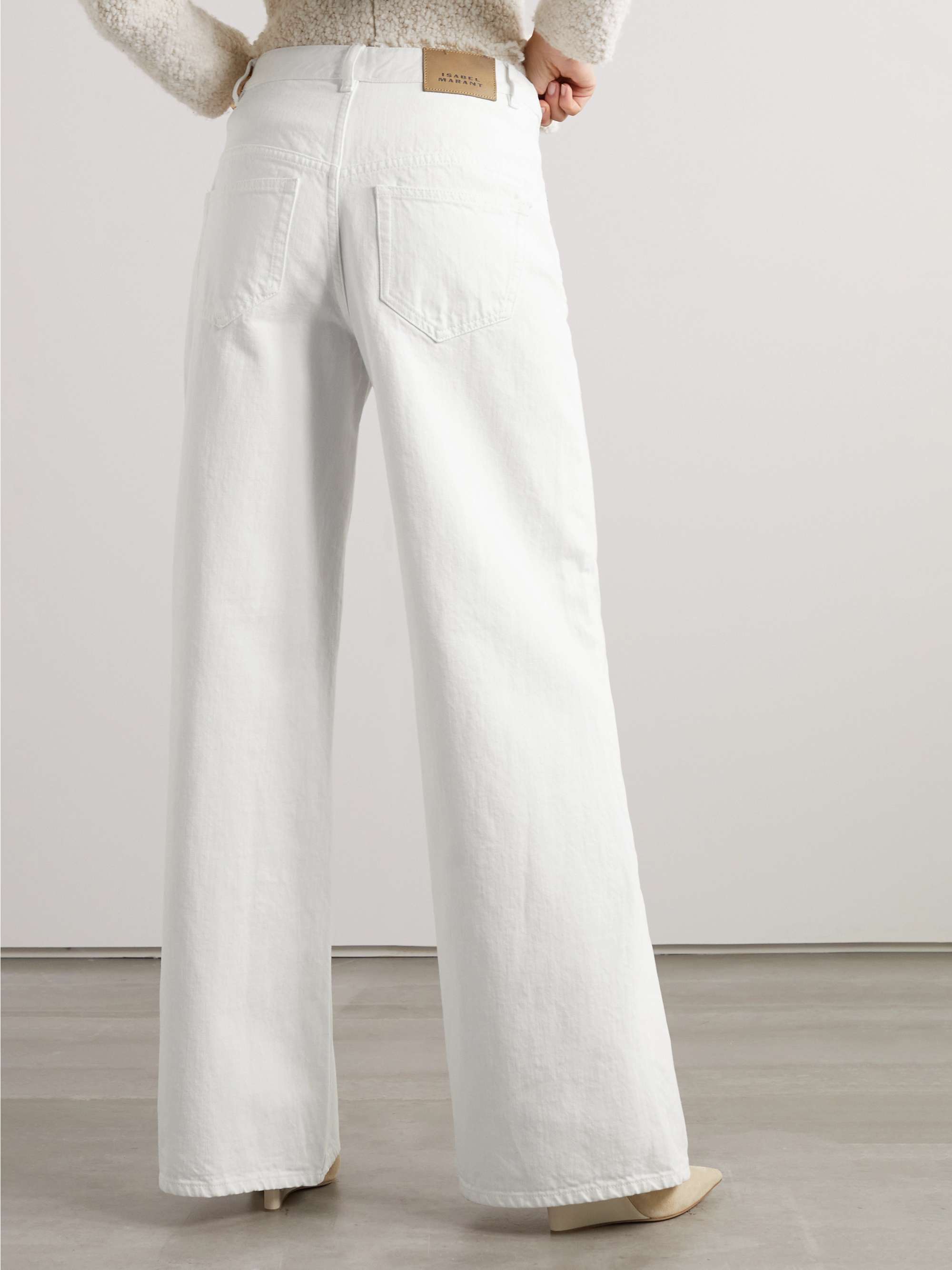 Lemony high-rise wide-leg jeans view