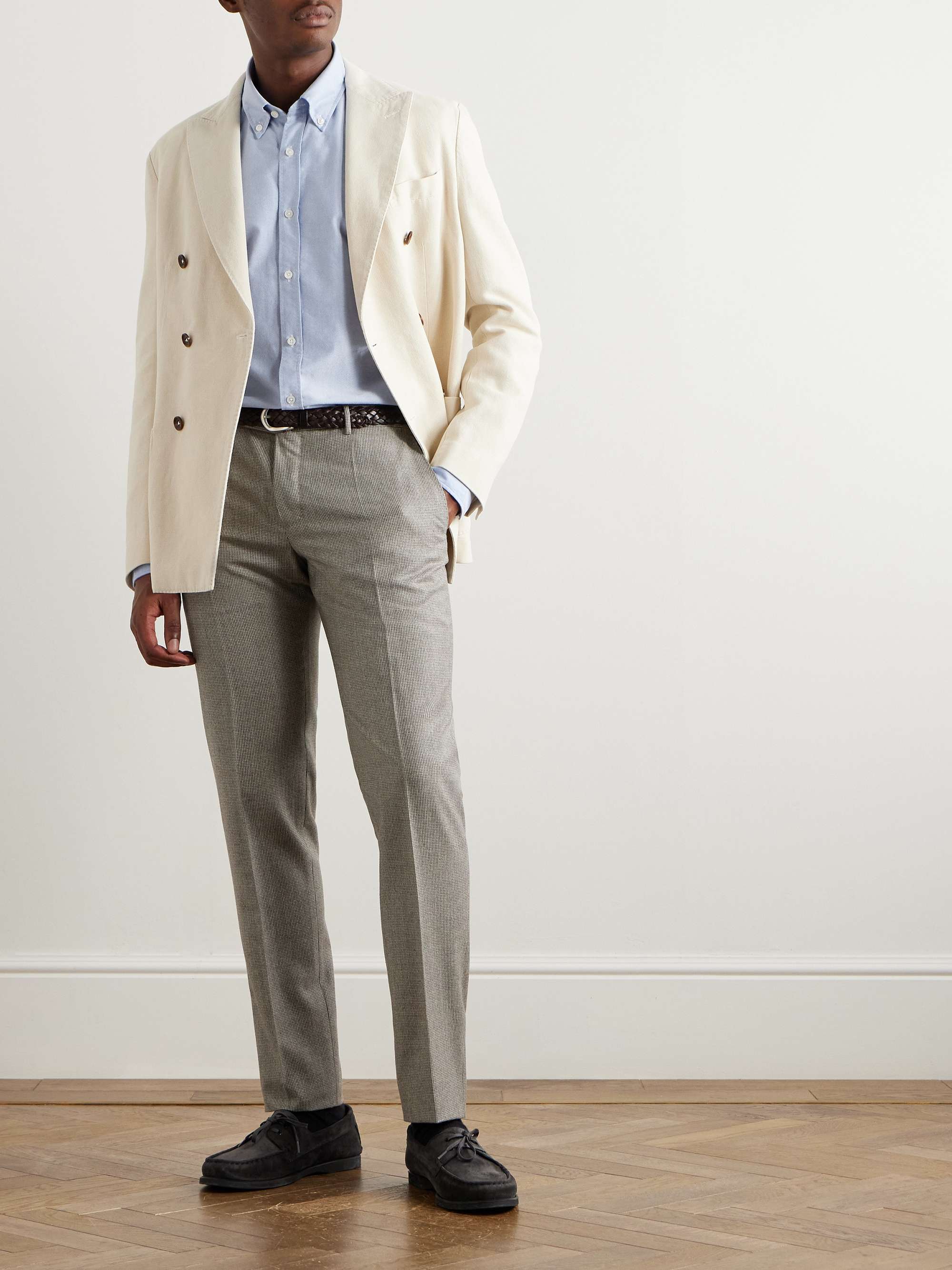 Glanshirt Slim-Fit Button-Down Collar Cotton Oxford Shirt view