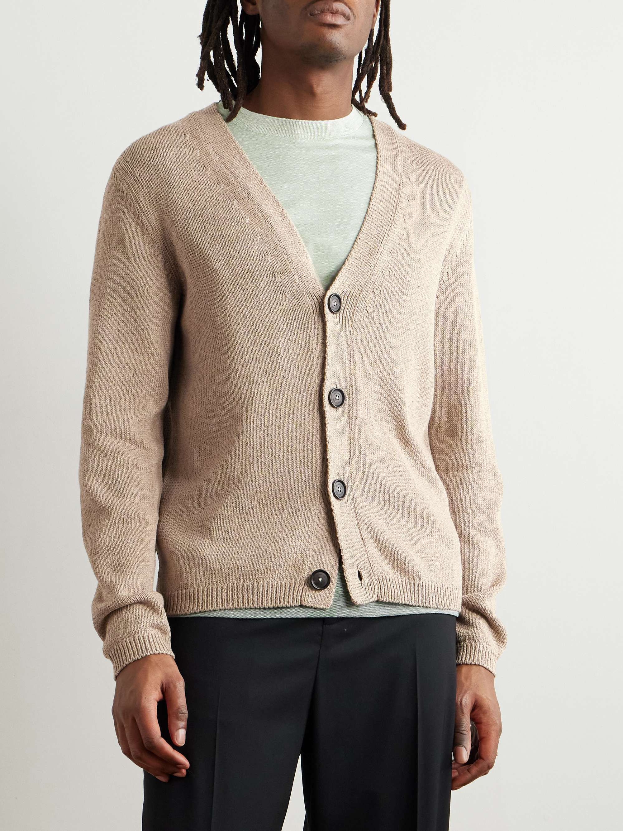 Tony Cotton and Silk-Blend Cardigan view