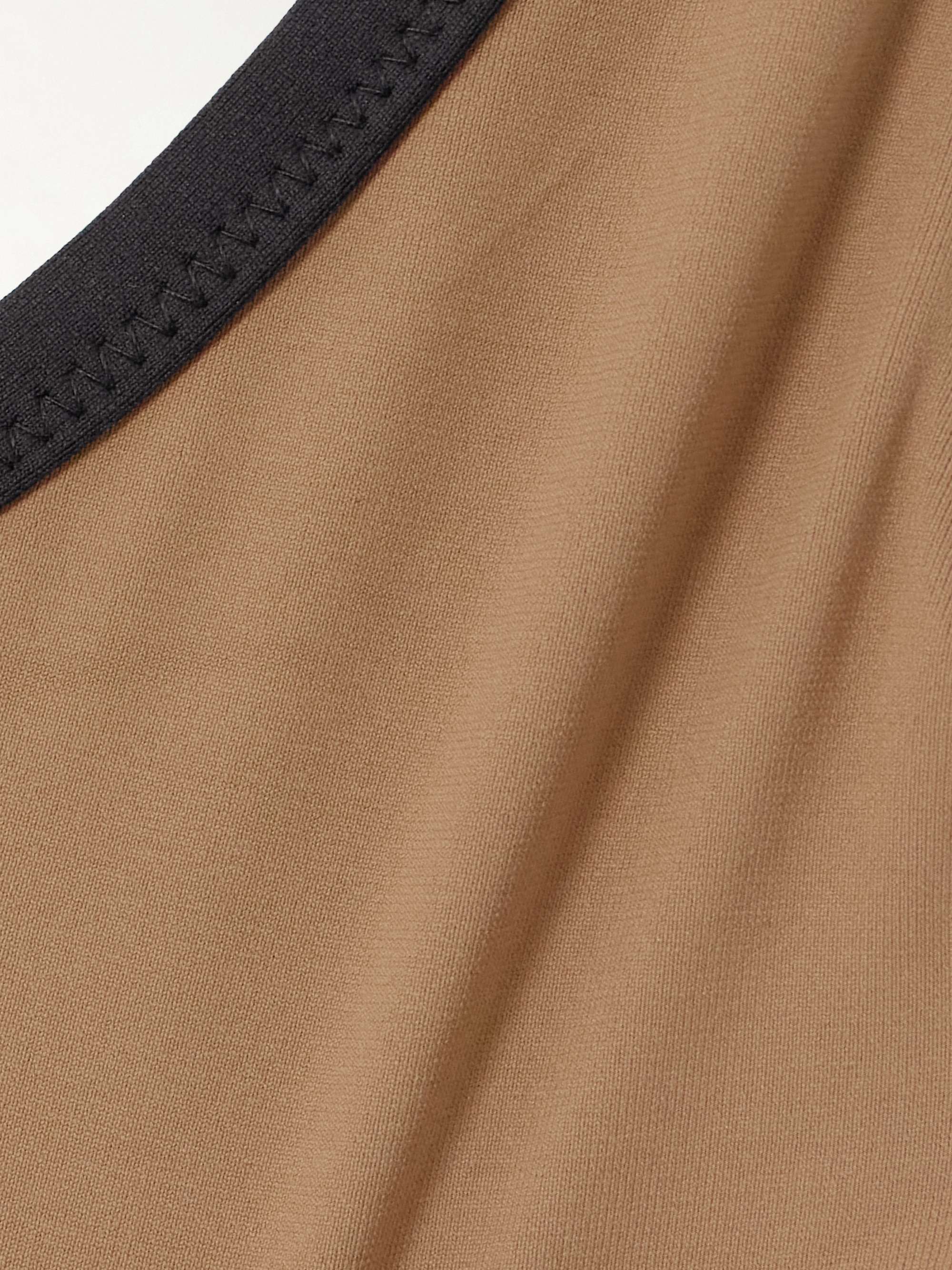 Calacatta two-tone bikini top view