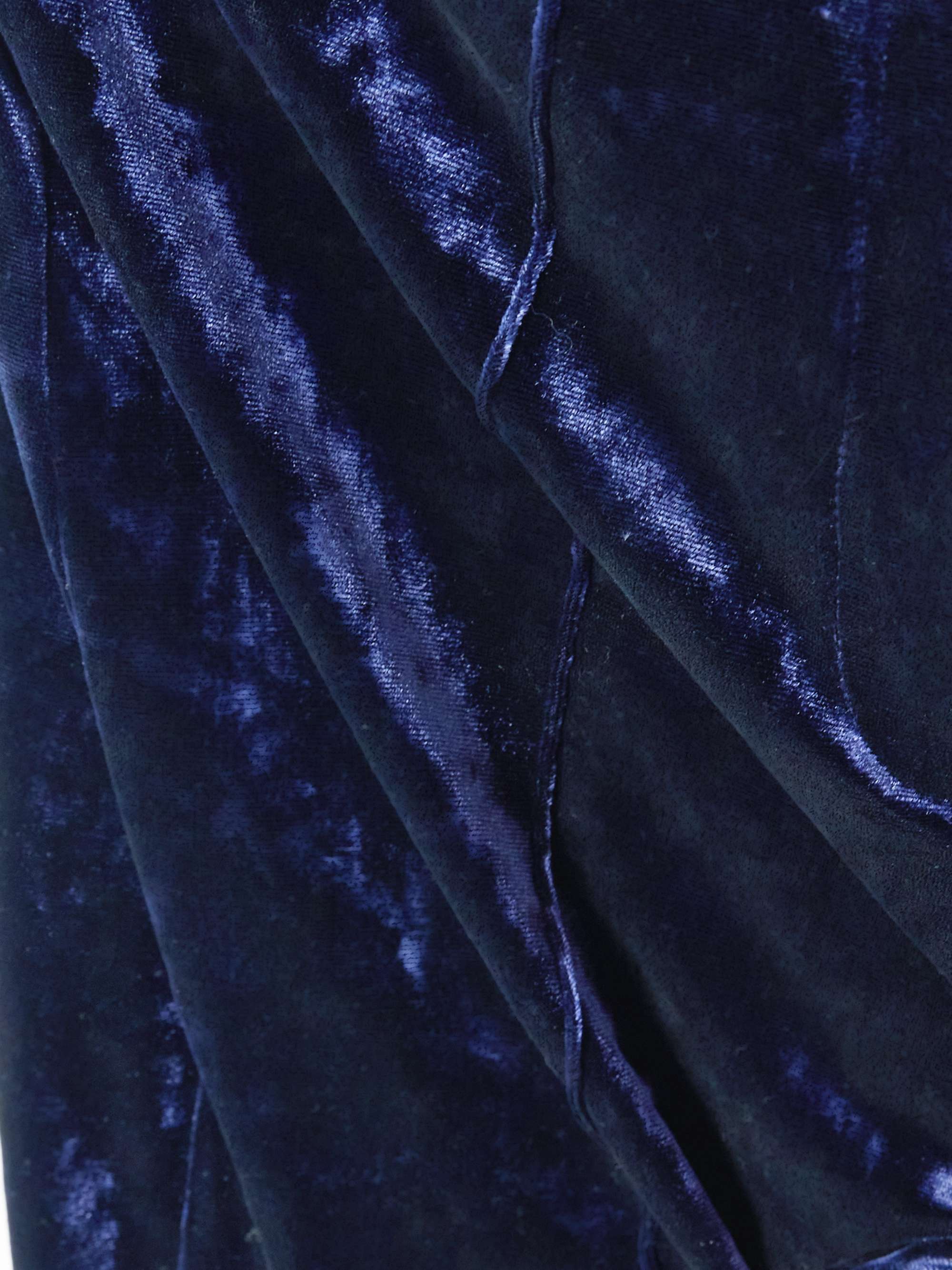 Stretch-velvet flared pants view