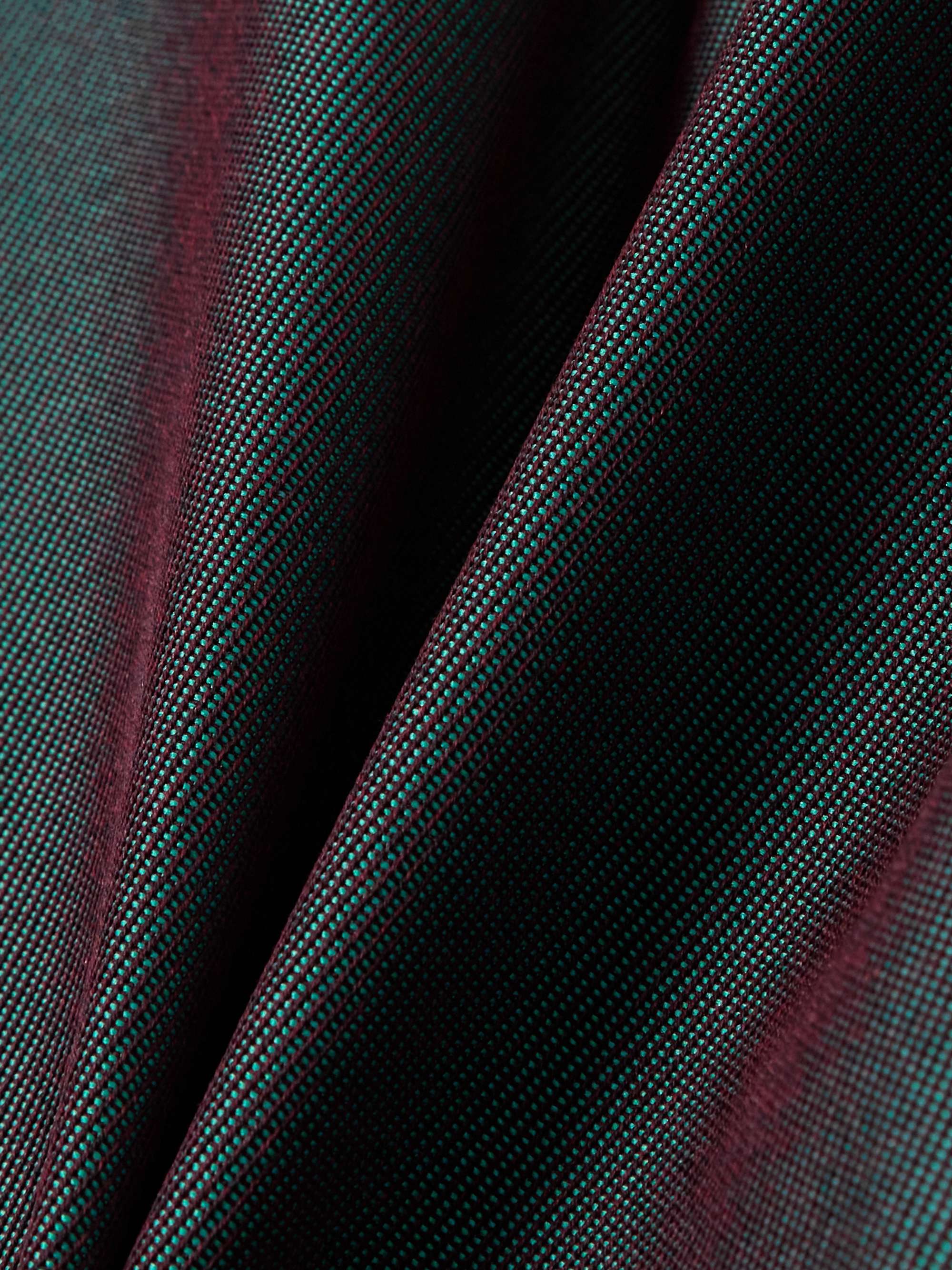 Pleated iridescent wool-blend gabardine wide-leg pants view