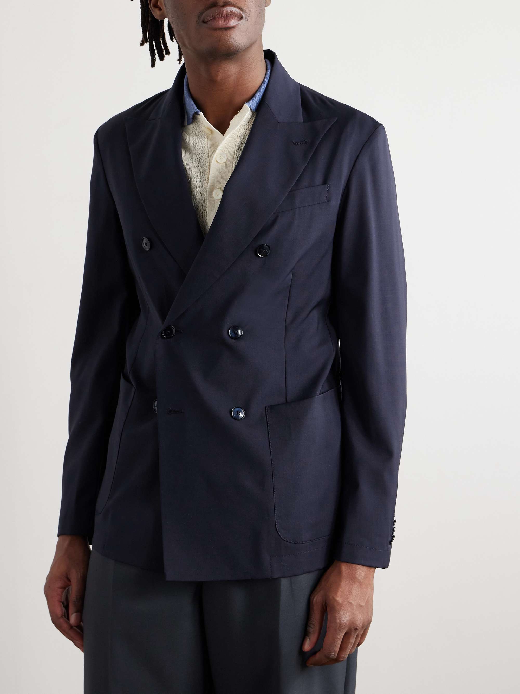 Siroco Double-Breasted Wool Suit Jacket view
