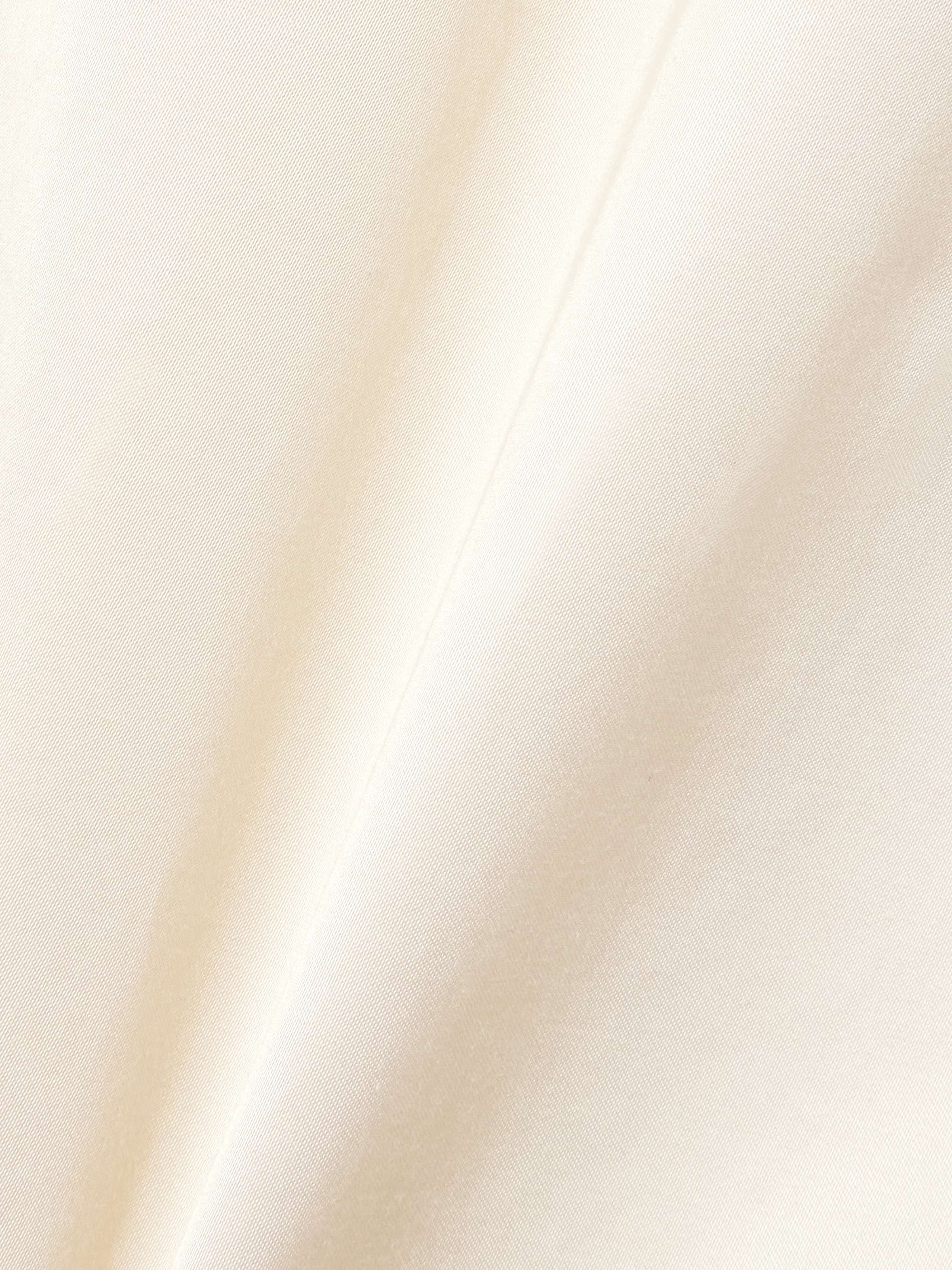 Organic cotton-blend satin midi skirt view