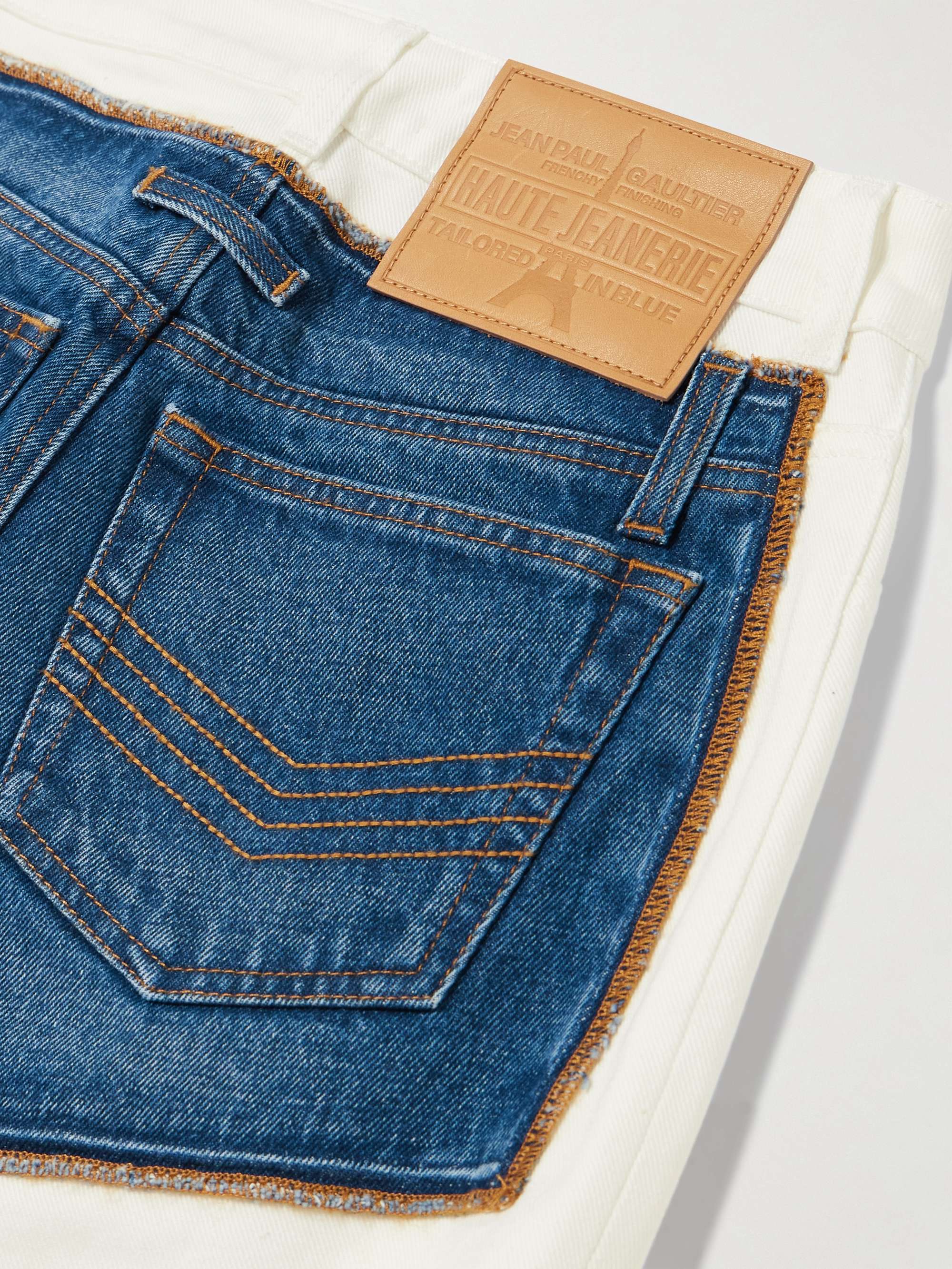 Petit Grand two-tone wide-leg jeans view