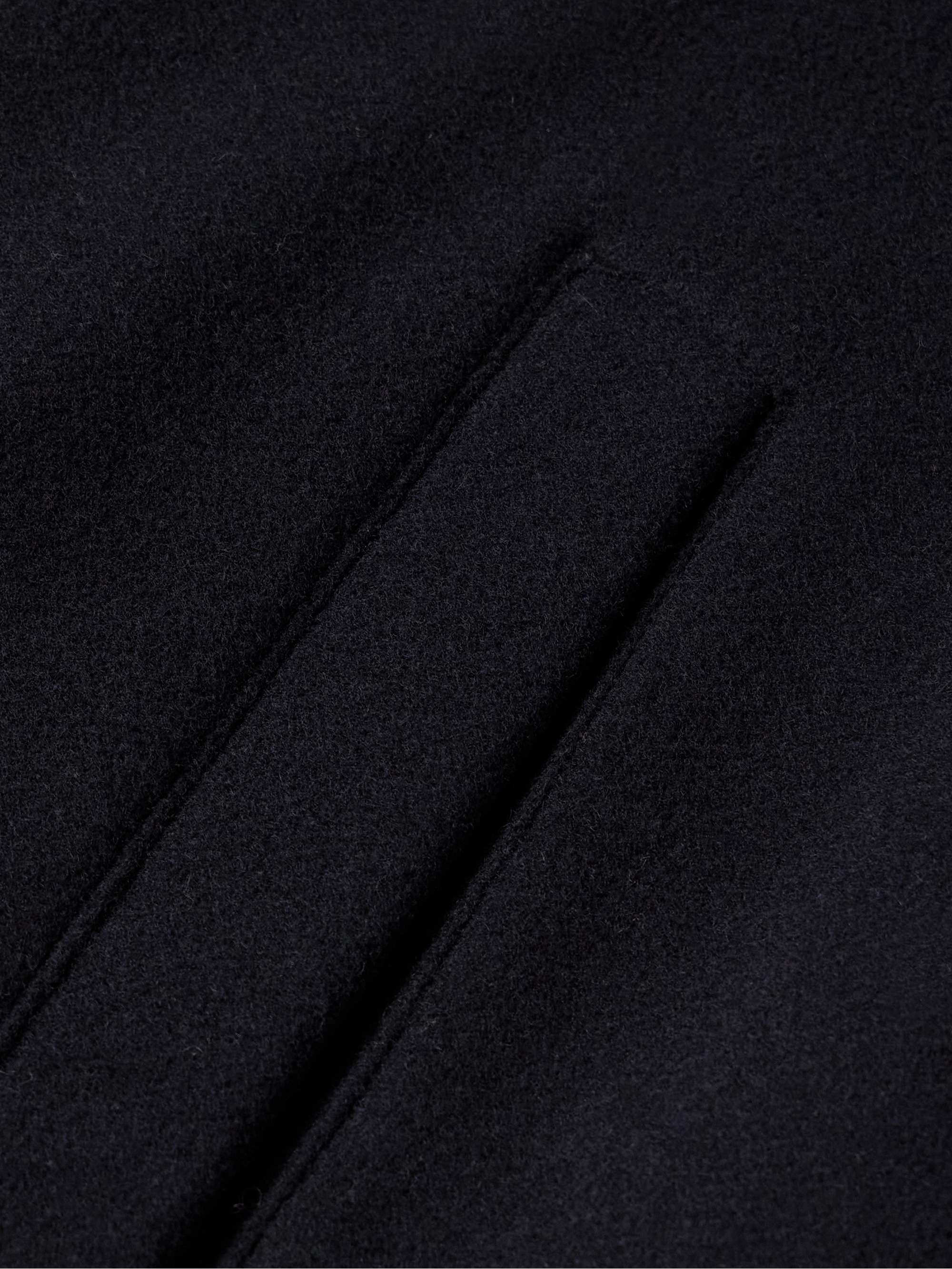 Virgin Wool-Felt Coat with Detachable Shearling Liner view