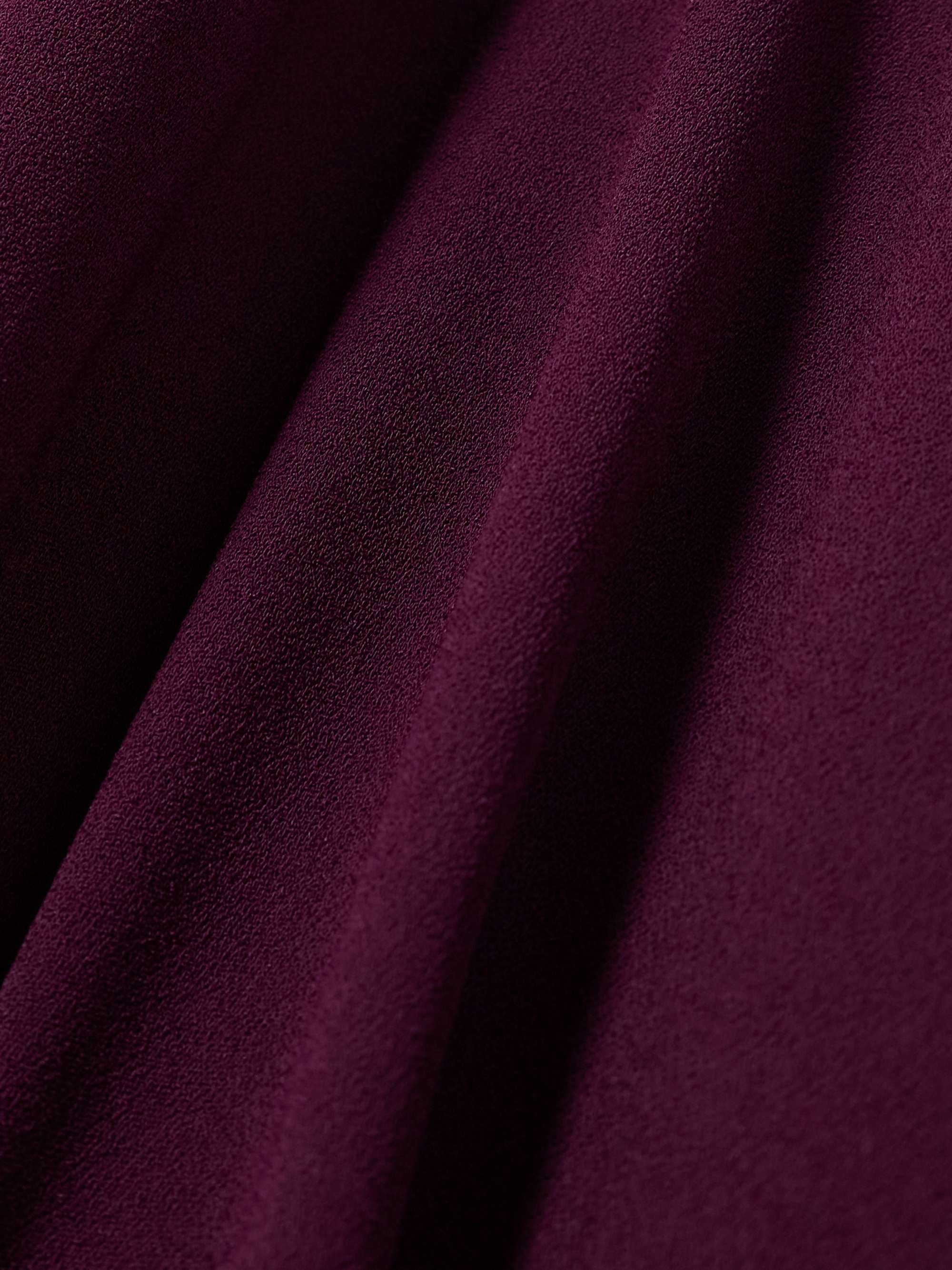 Elisa one-sleeve crepe gown view