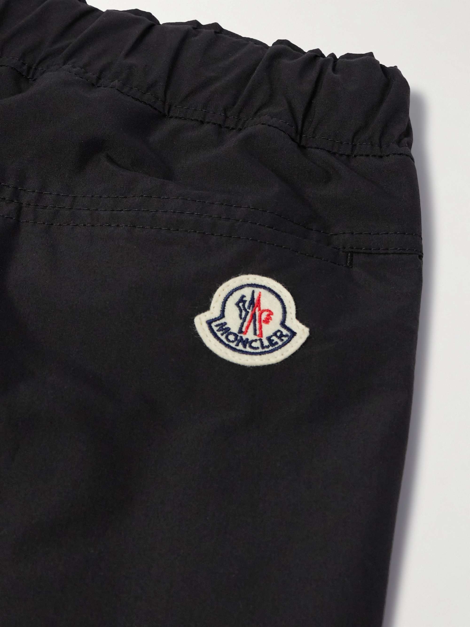 Straight-Leg Cotton-Blend Poplin Trousers view