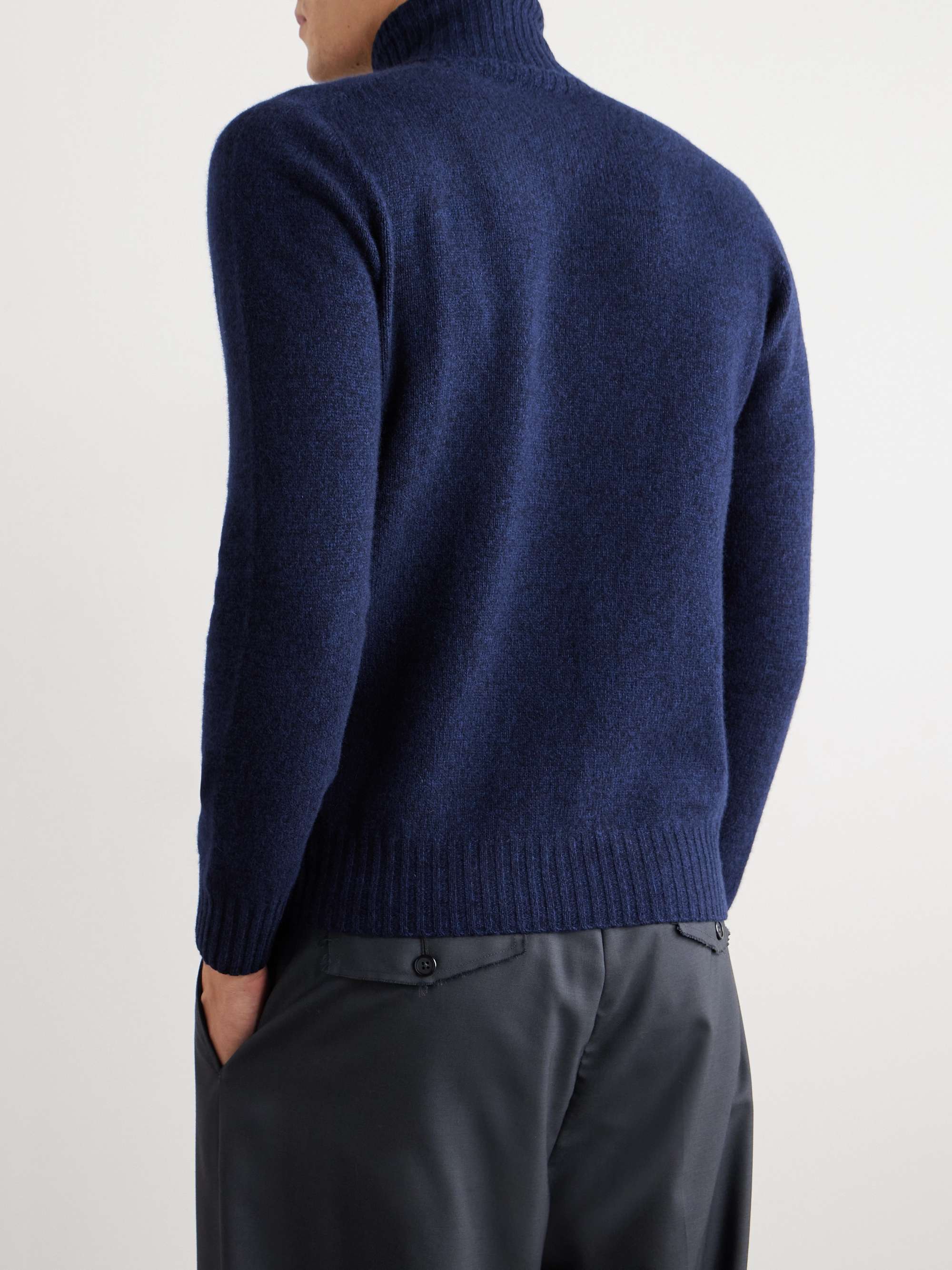 Wool and Cashmere-Blend Rollneck Sweater view