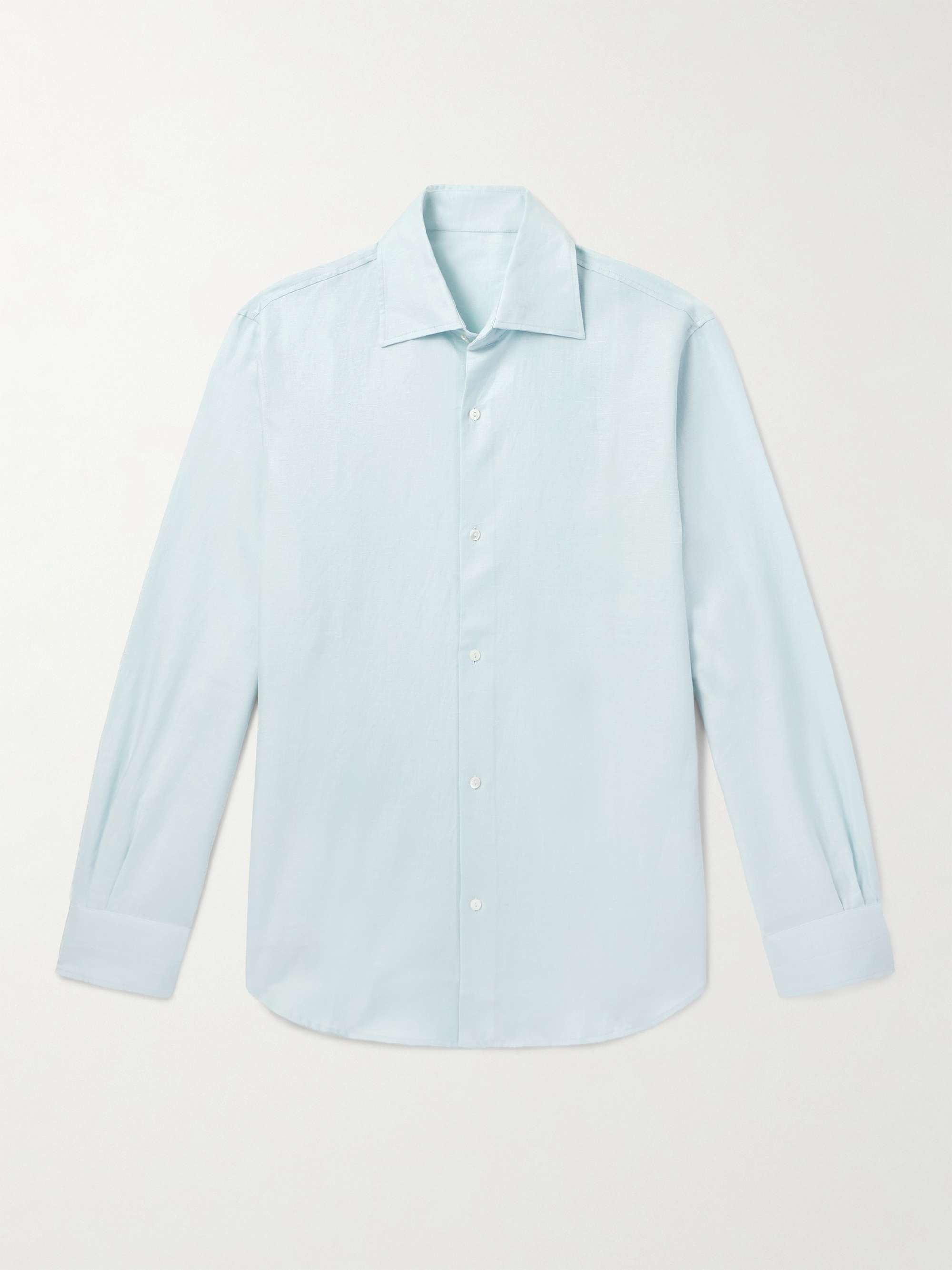 Cotton and Linen-Blend Shirt view