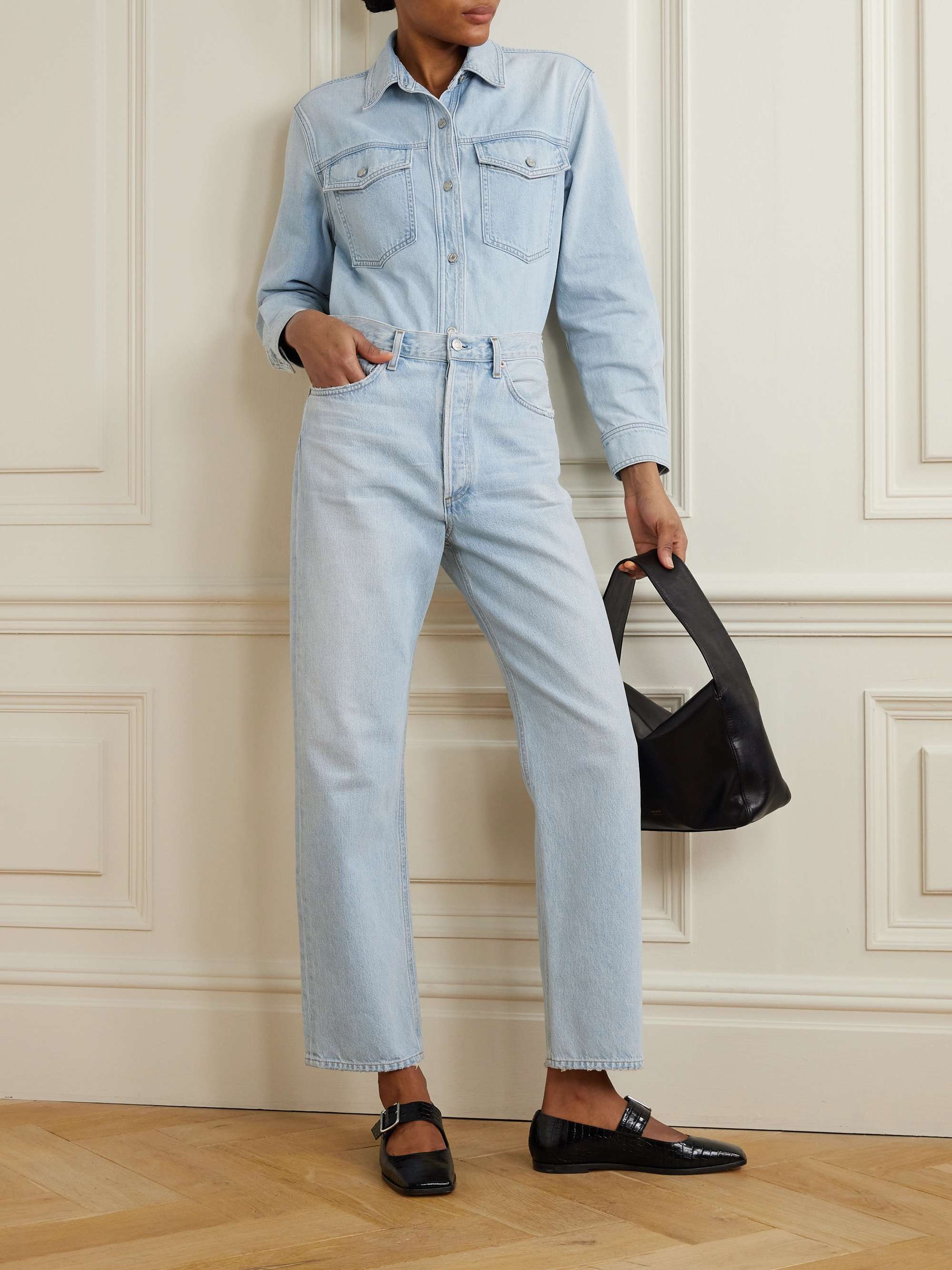 Rina denim shirt view