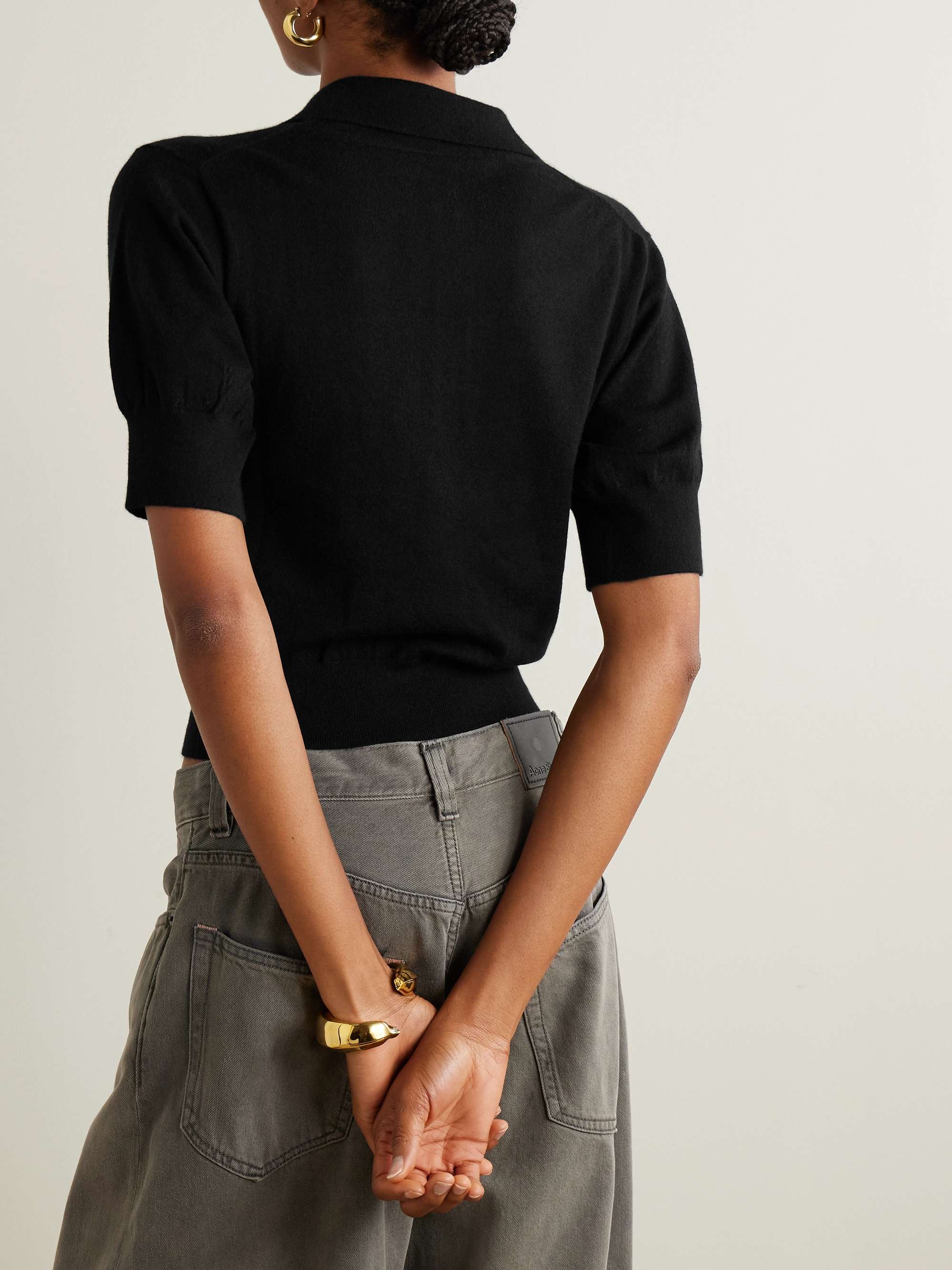 Journey embellished cashmere polo shirt view