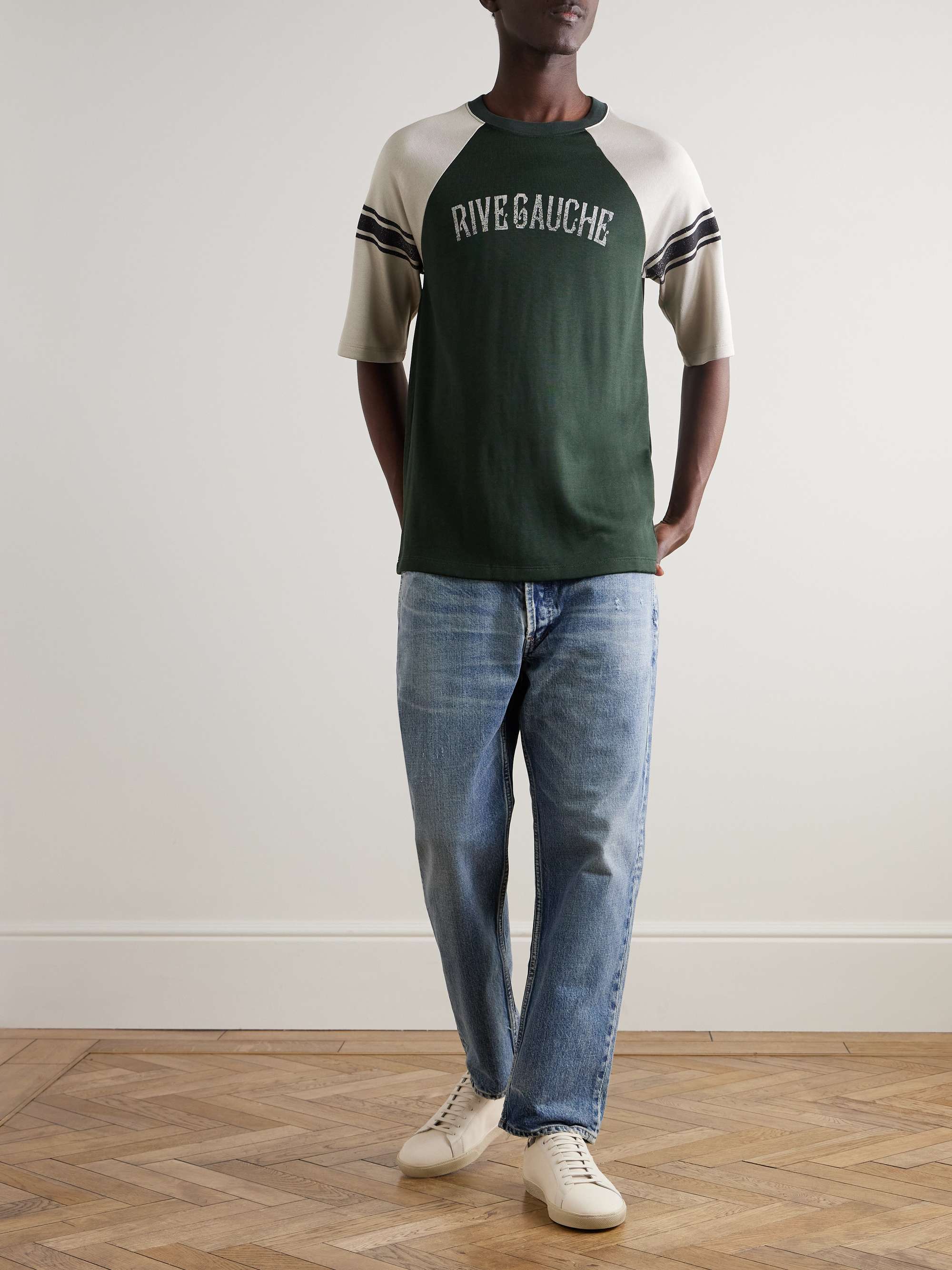 Printed Colour-Block Jersey T-Shirt view