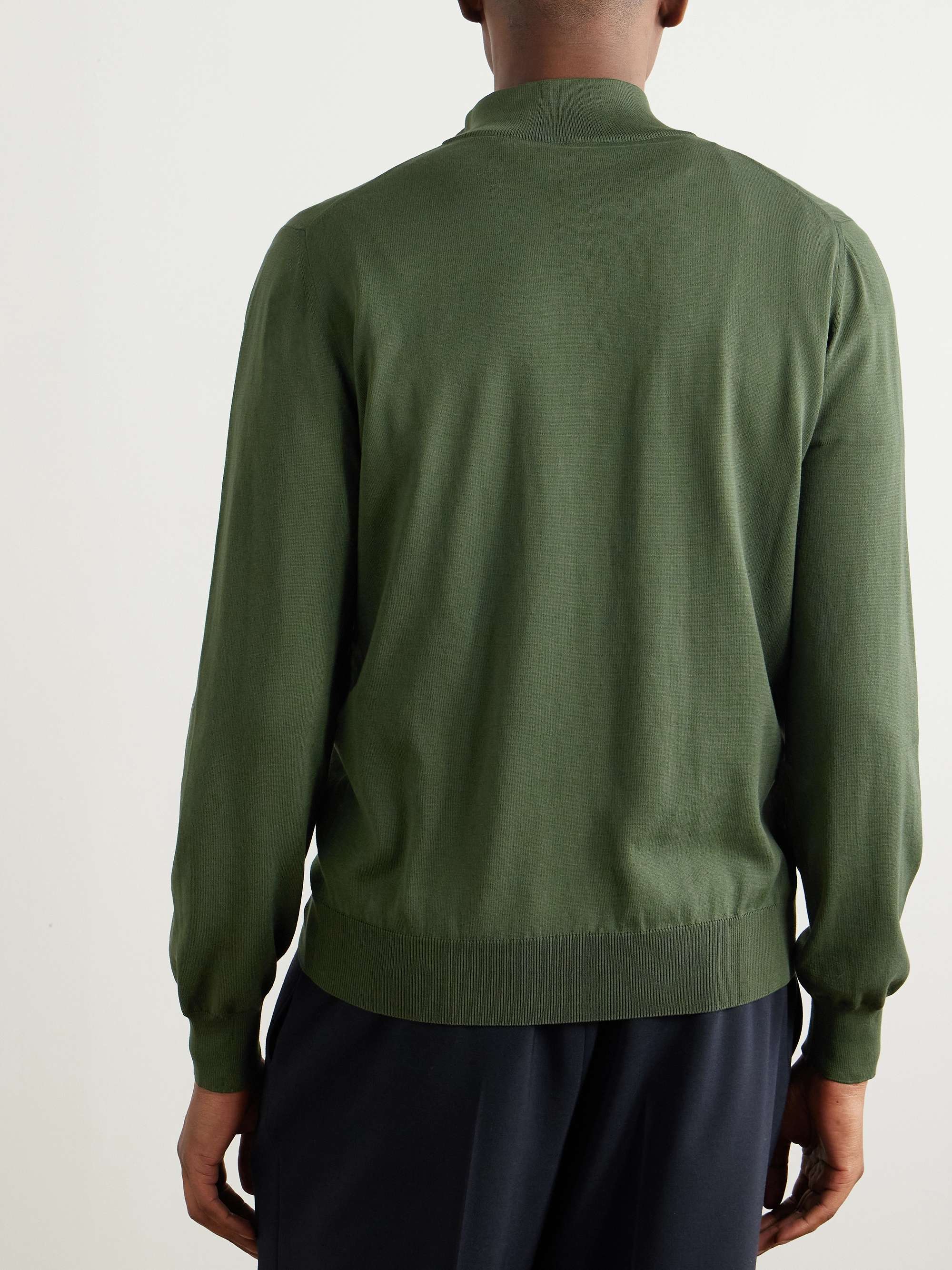 Cotton Half-Zip Sweater view