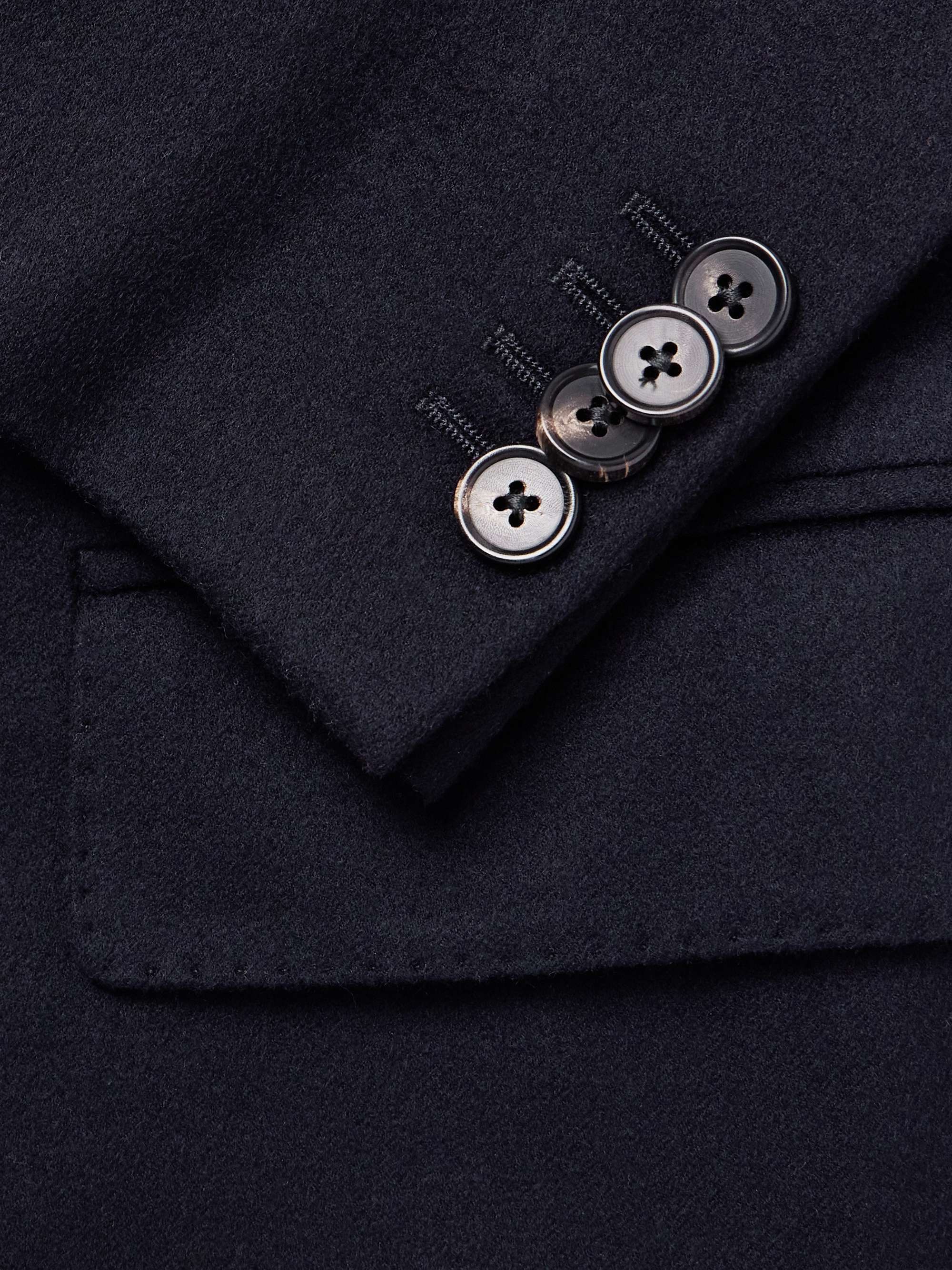 Milano Double-Breasted Brushed Cashmere Blazer view