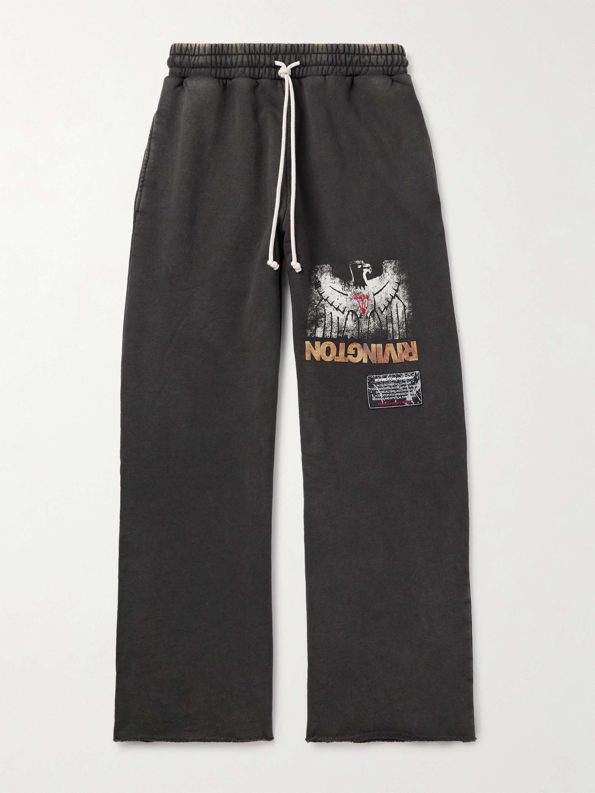 Principal Straight-Leg Logo-Print Cotton-Jersey Sweatpants view
