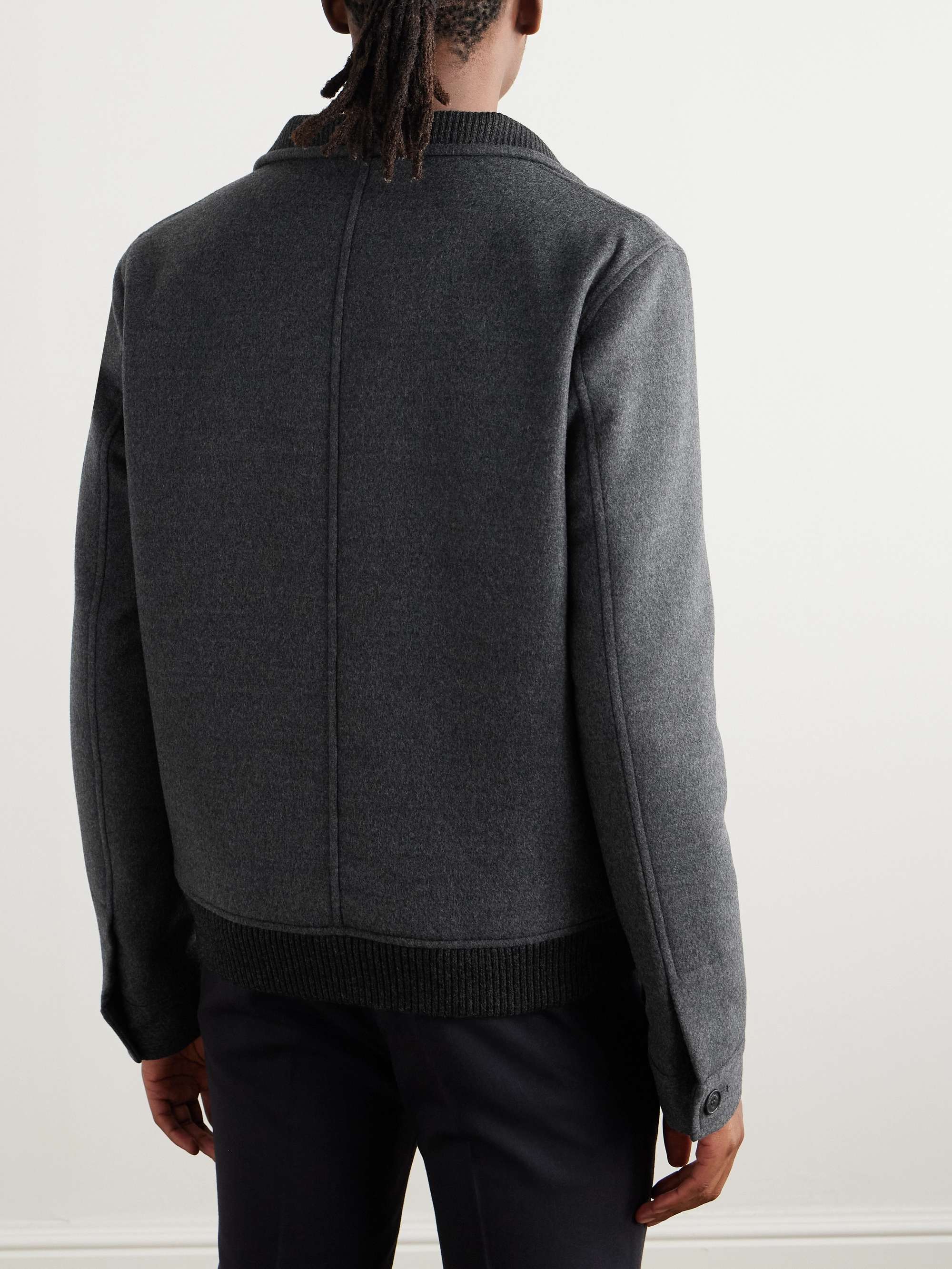 Montedoro Padded Brushed-Wool Jacket view