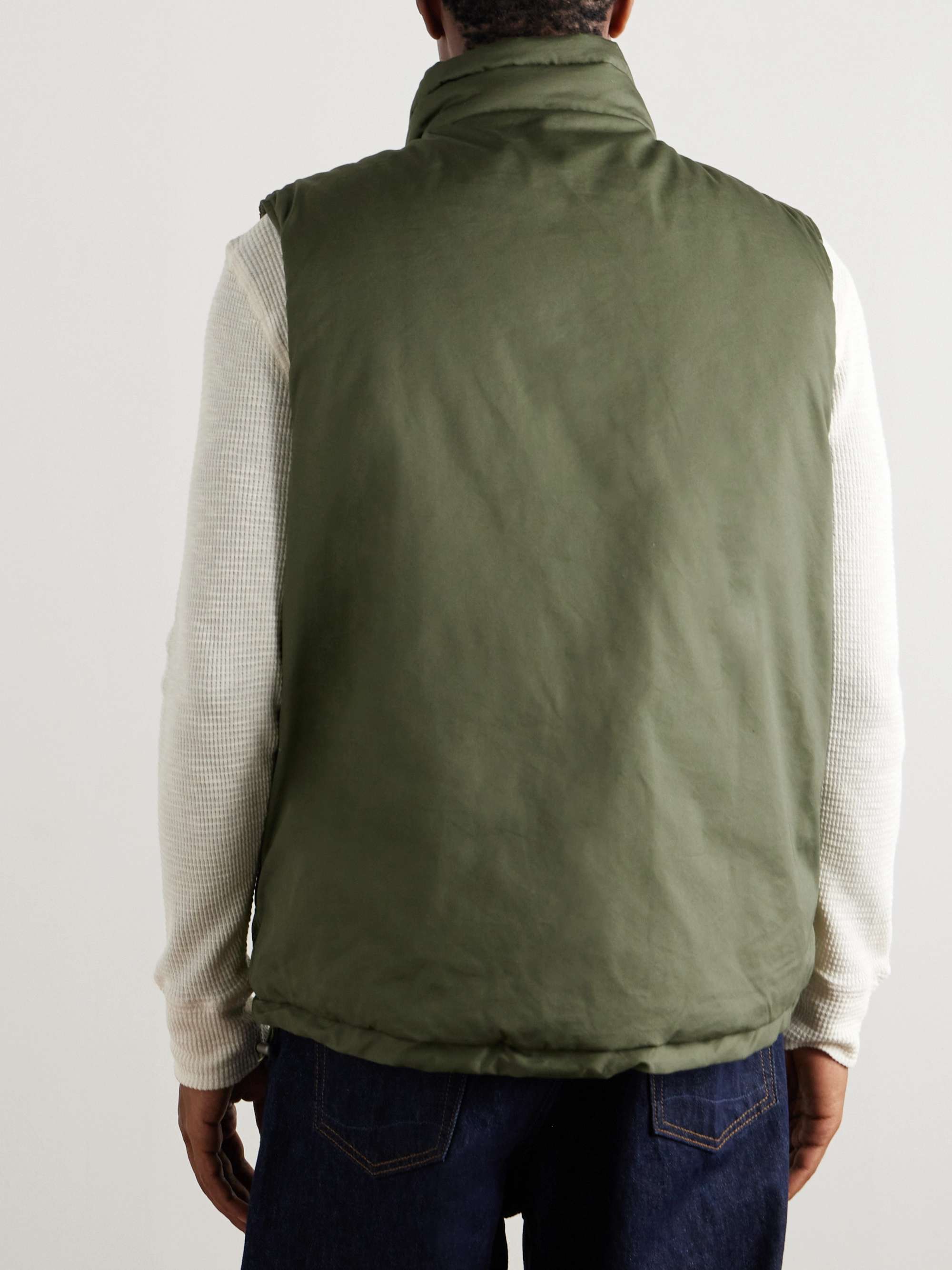 Padded Cotton-Blend Gilet view