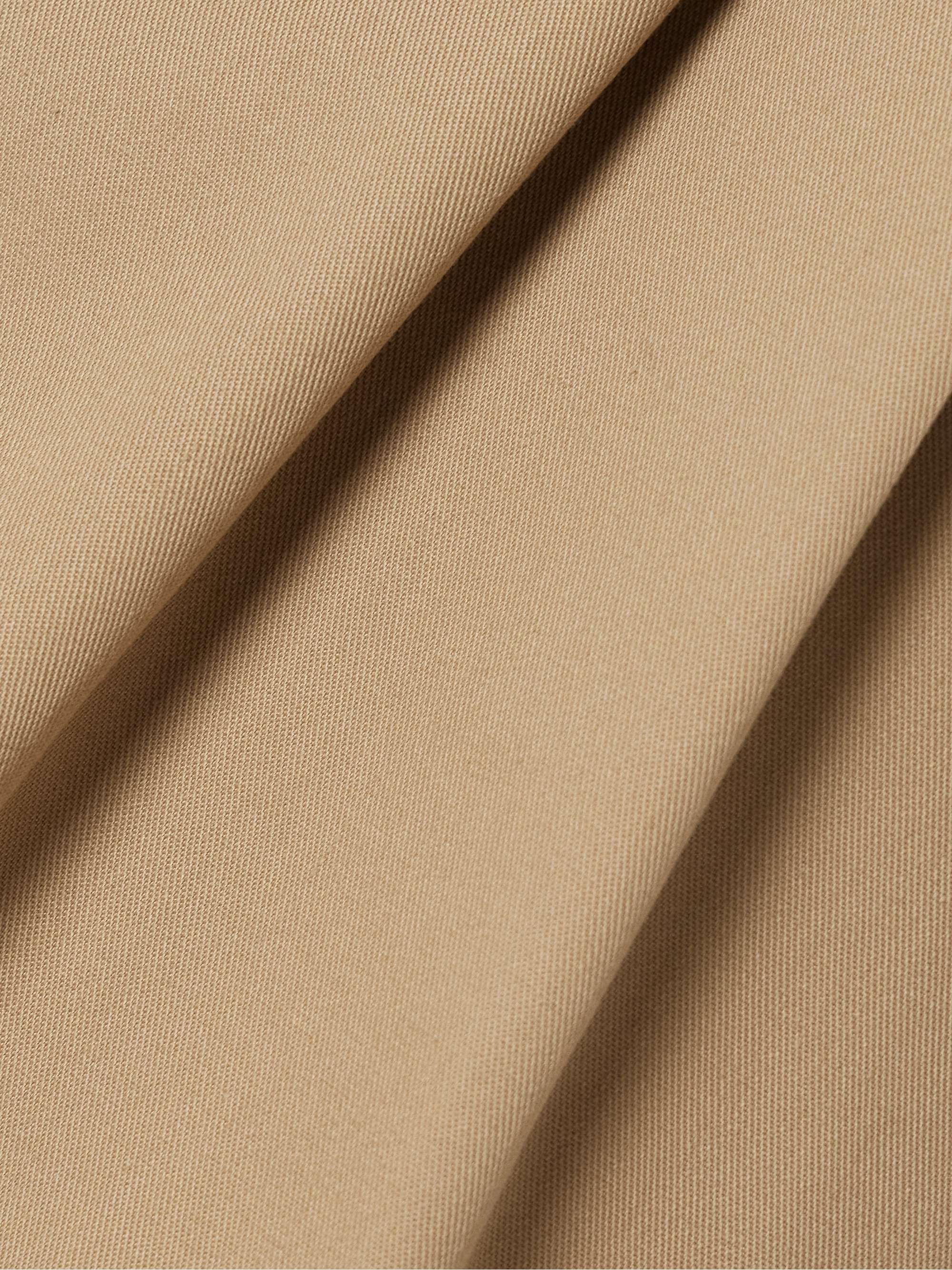 Belted pleated twill mini skirt view