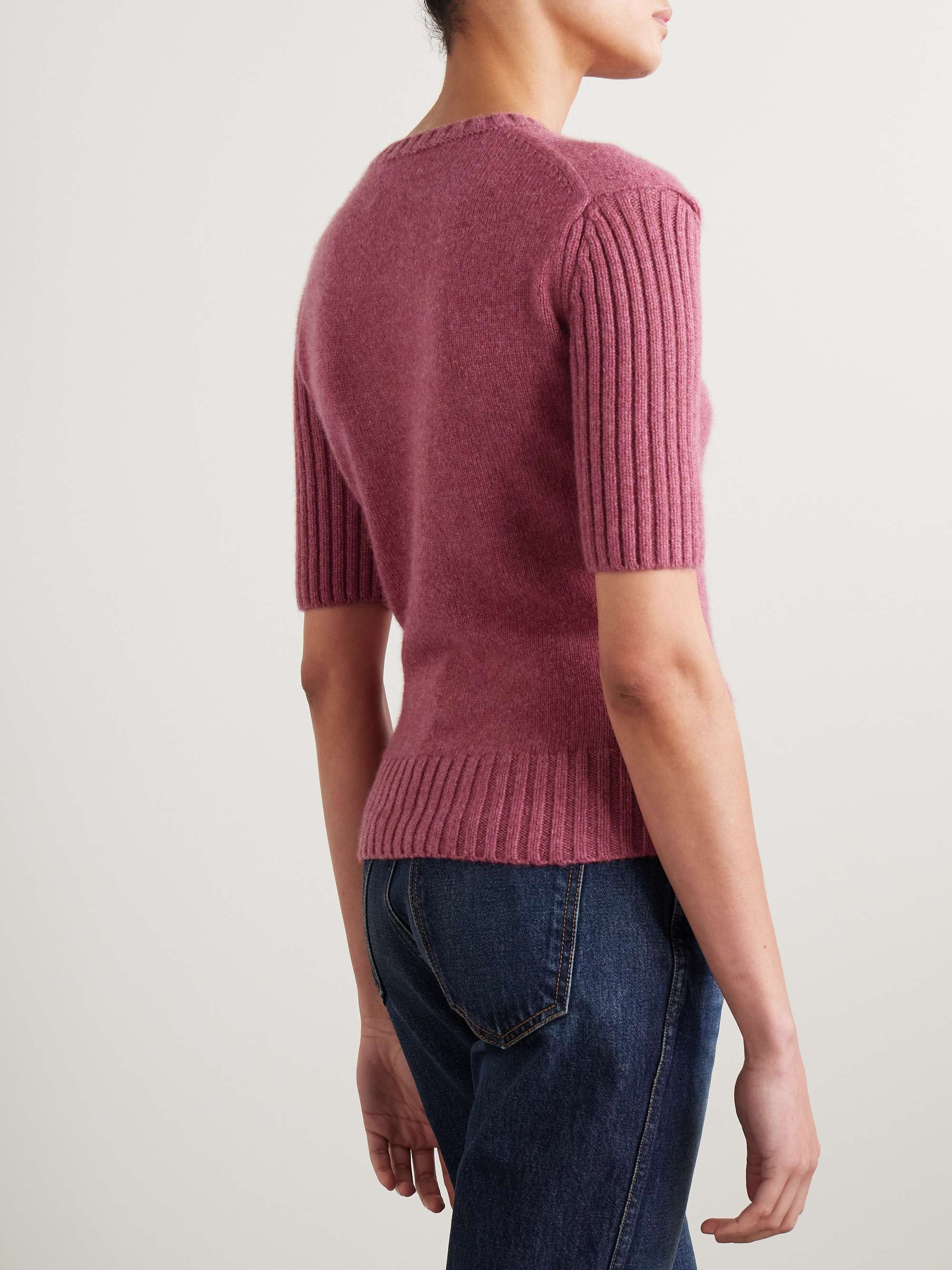 Mia ribbed cashmere sweater view