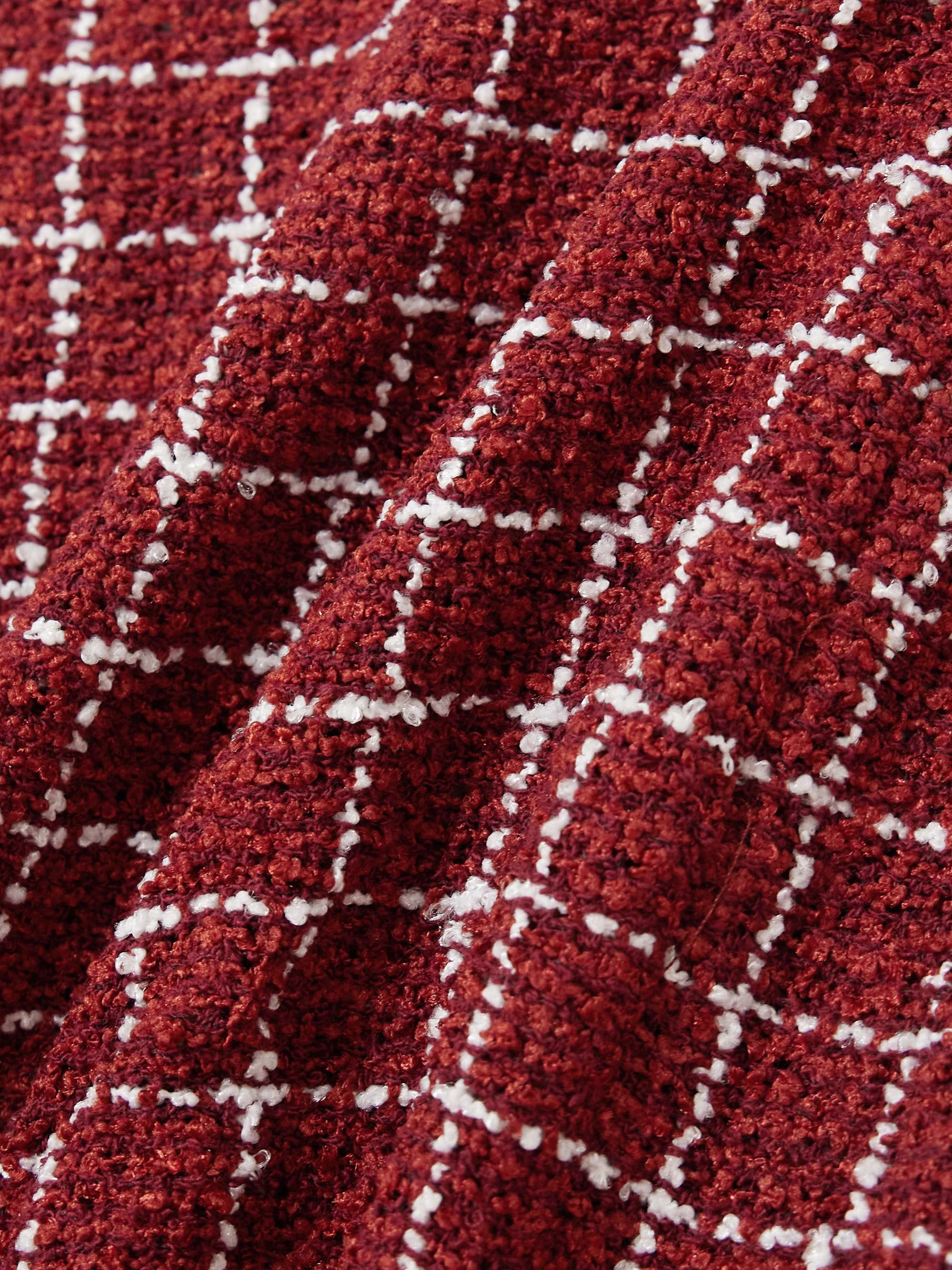 Madeline checked bouclé-tweed shorts view