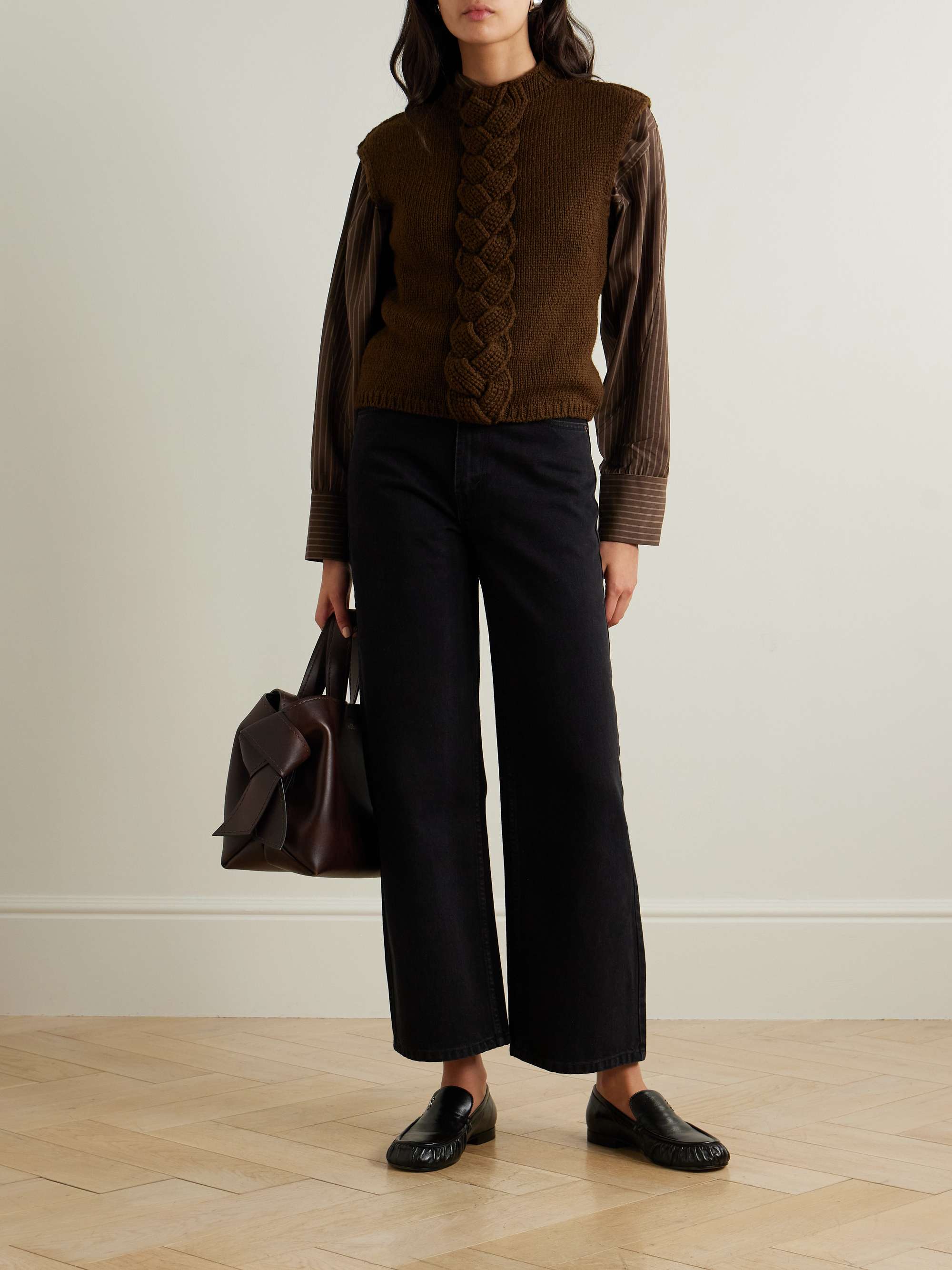 Elissa high-rise wide-leg jeans view
