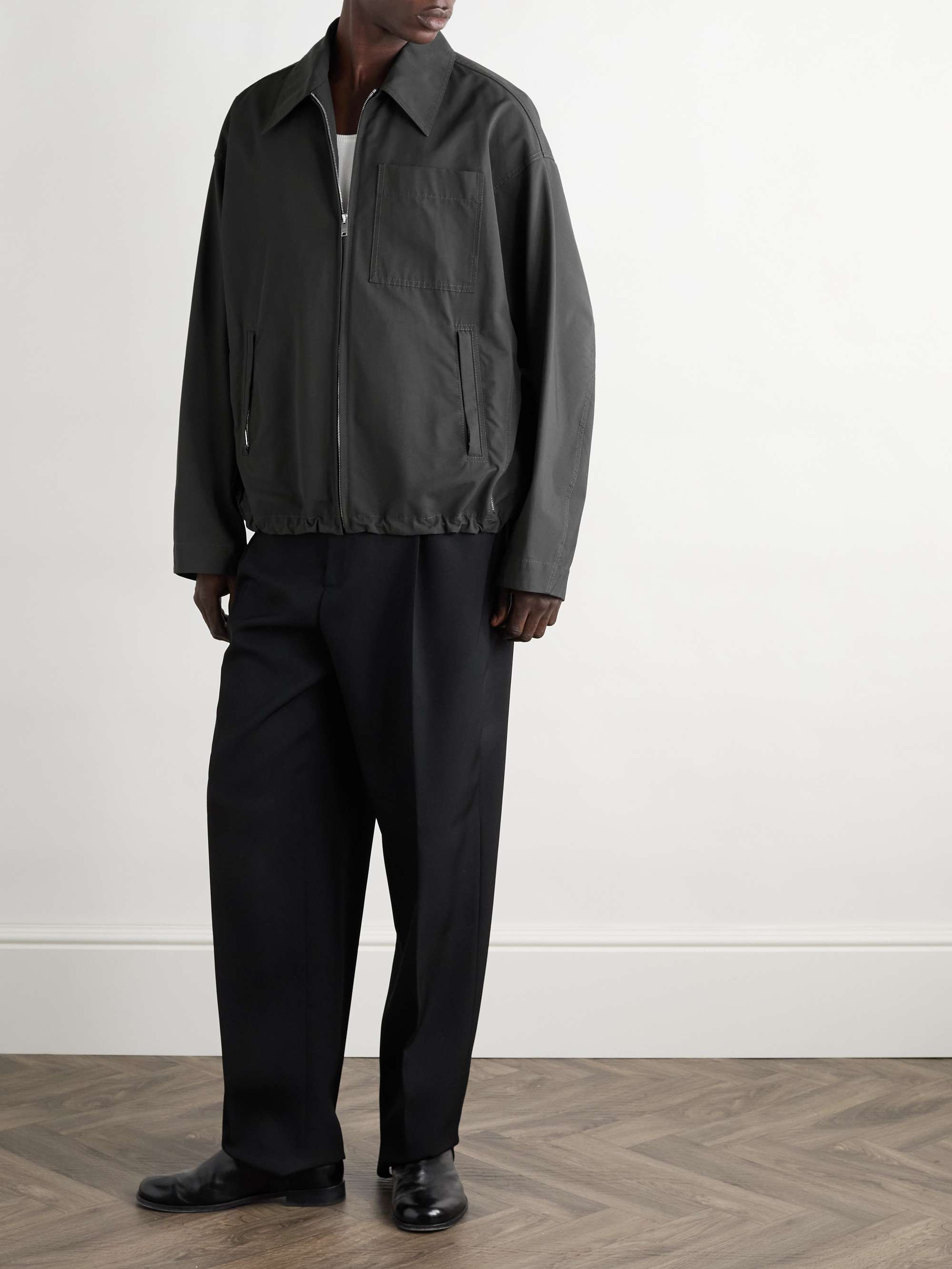 Cotton-Faille Blouson Jacket view