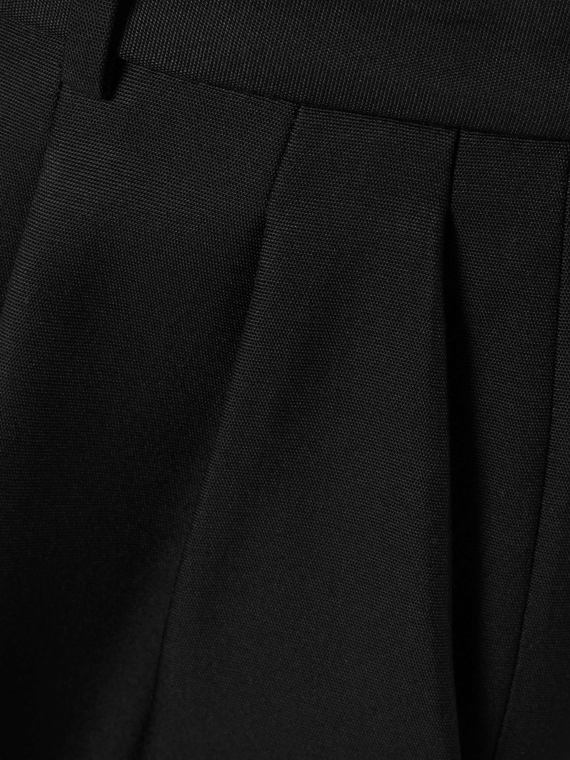 Bart cropped pleated wool and silk-blend barathea wide-leg pants view