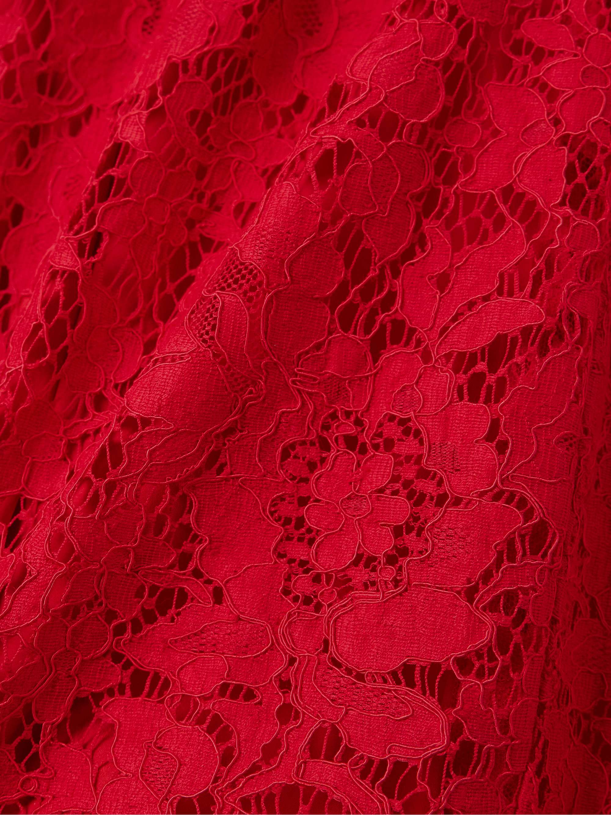 Cotton-blend lace dress view