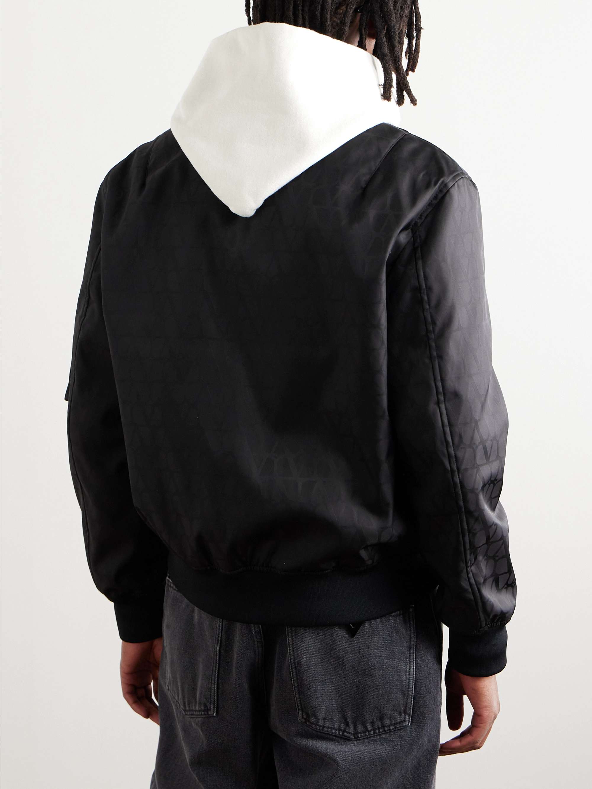 Toile Iconograph Logo-Jacquard Shell Bomber Jacket view