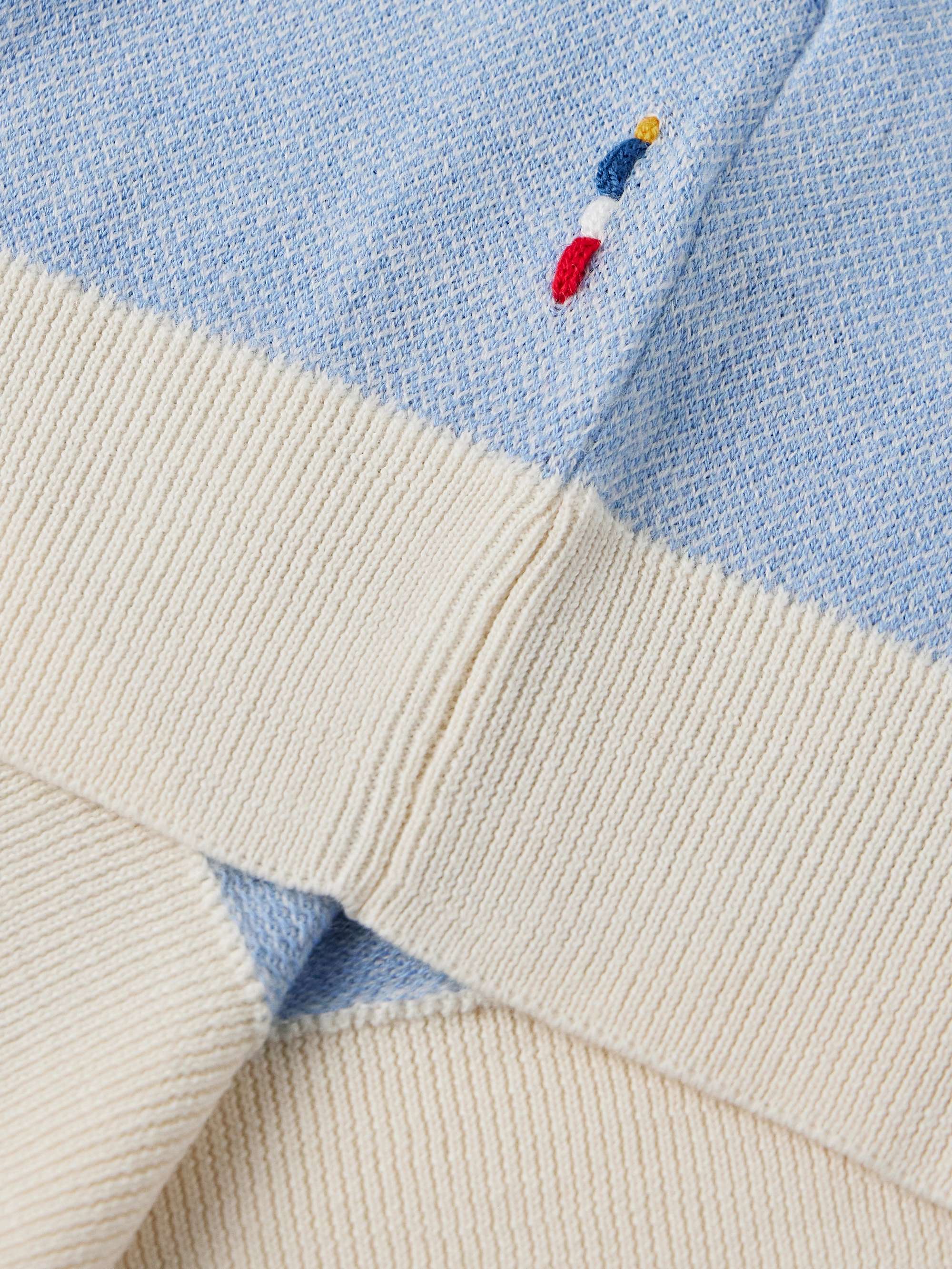 Horton Slim-Fit Wool and Cotton-Blend Polo Shirt view