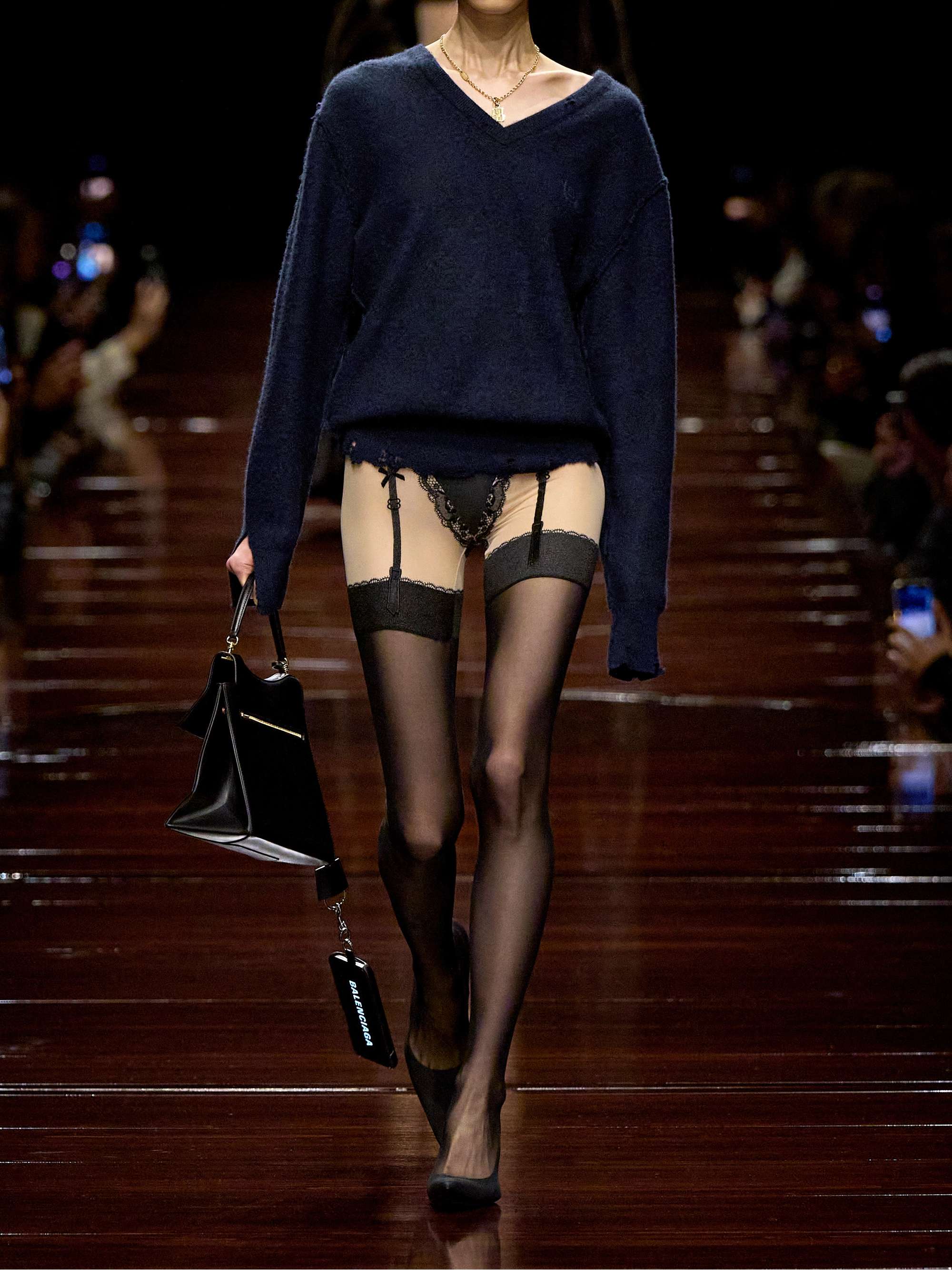 Embroidered cashmere and wool-blend sweater view