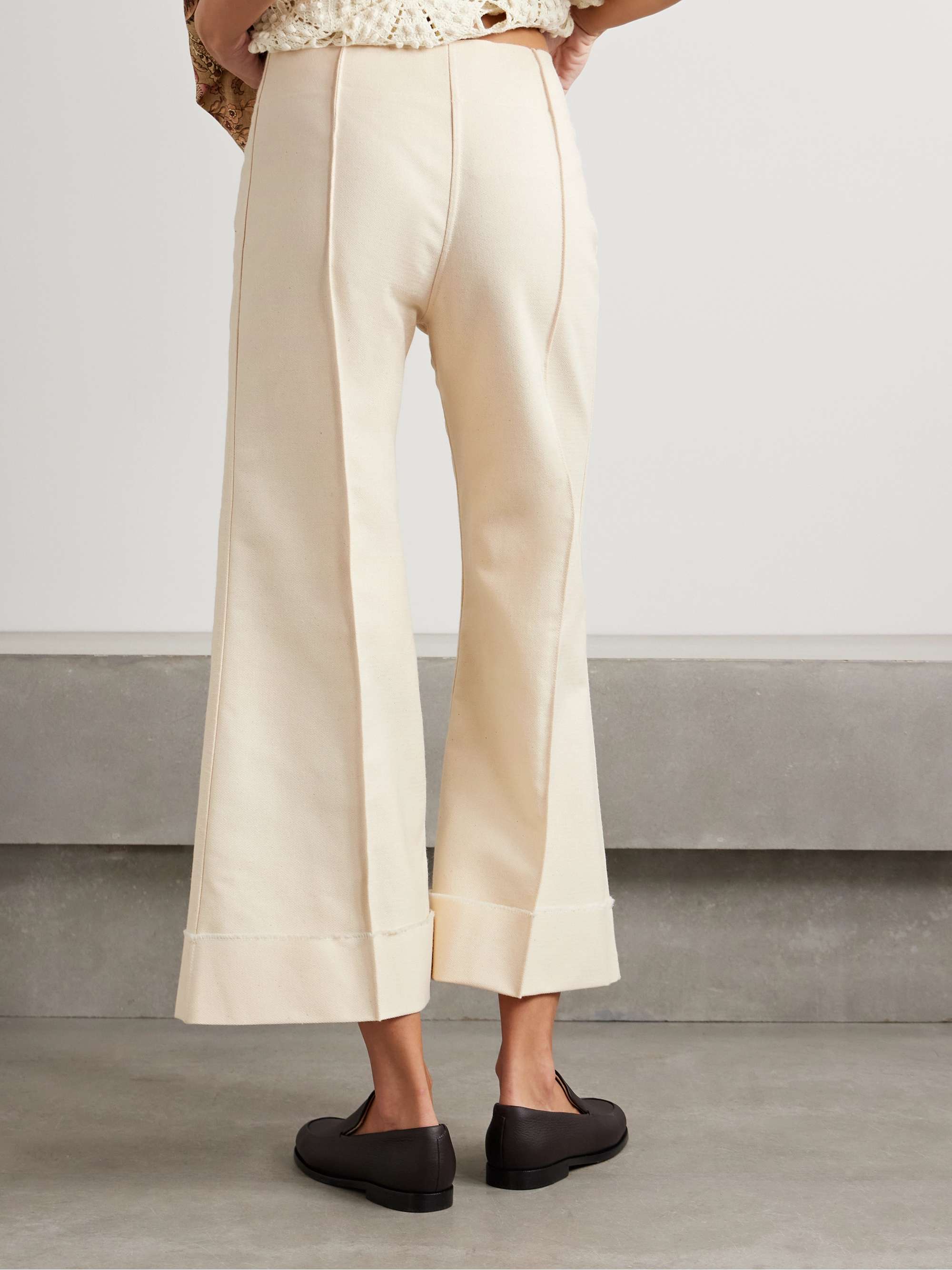 Pierrot cotton flared pants view