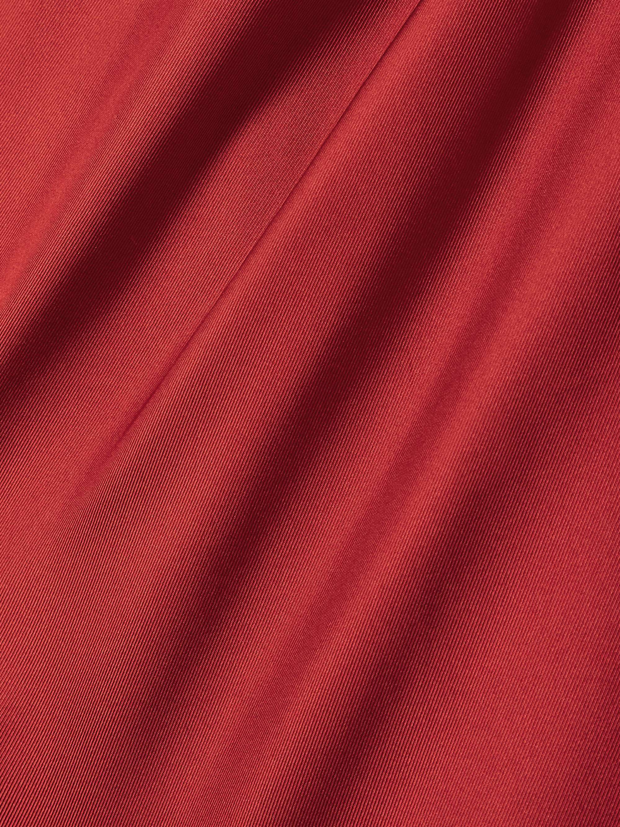Remy knotted silk-twill top view