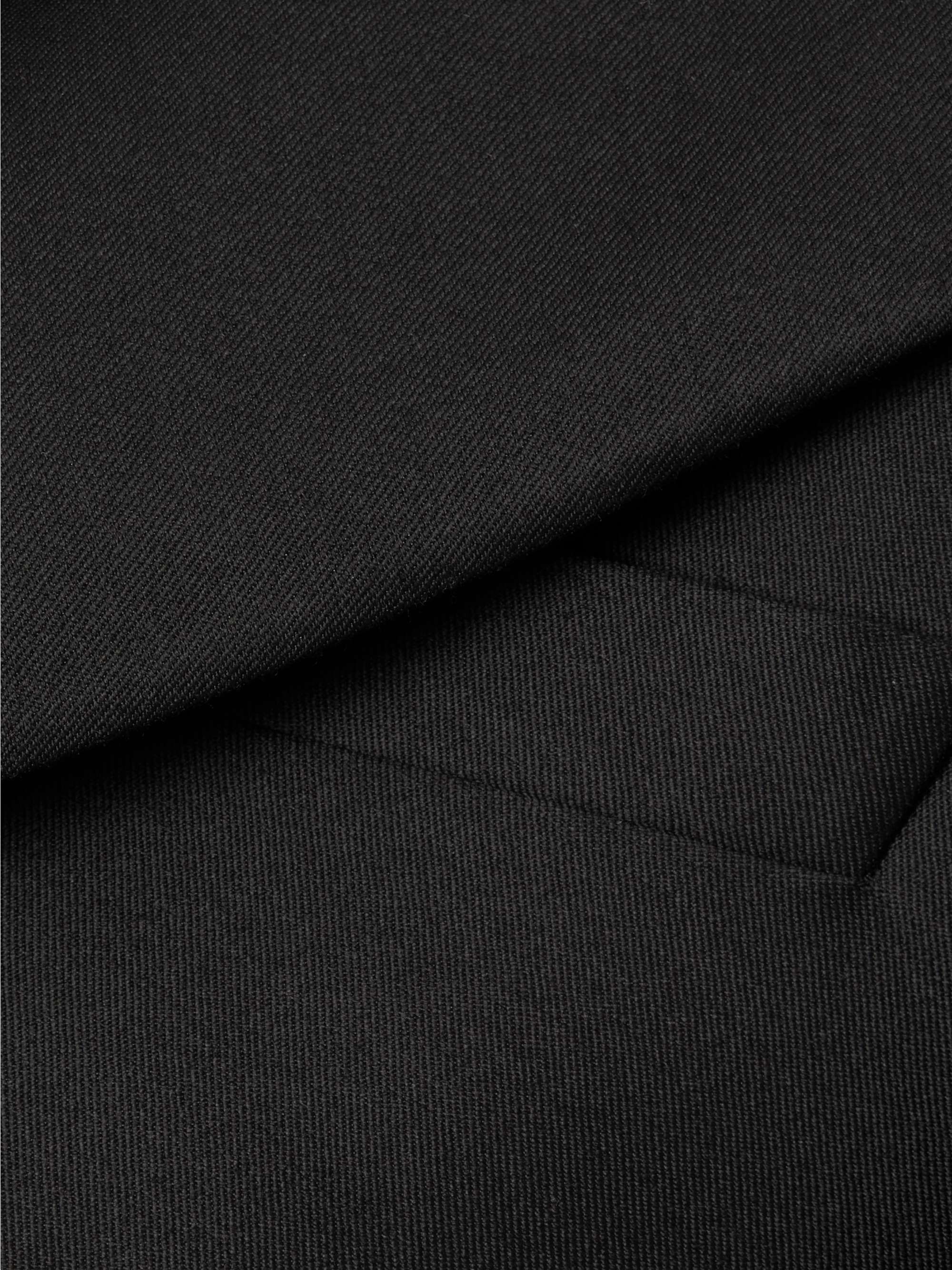 Double-breasted wool and silk-blend twill blazer view