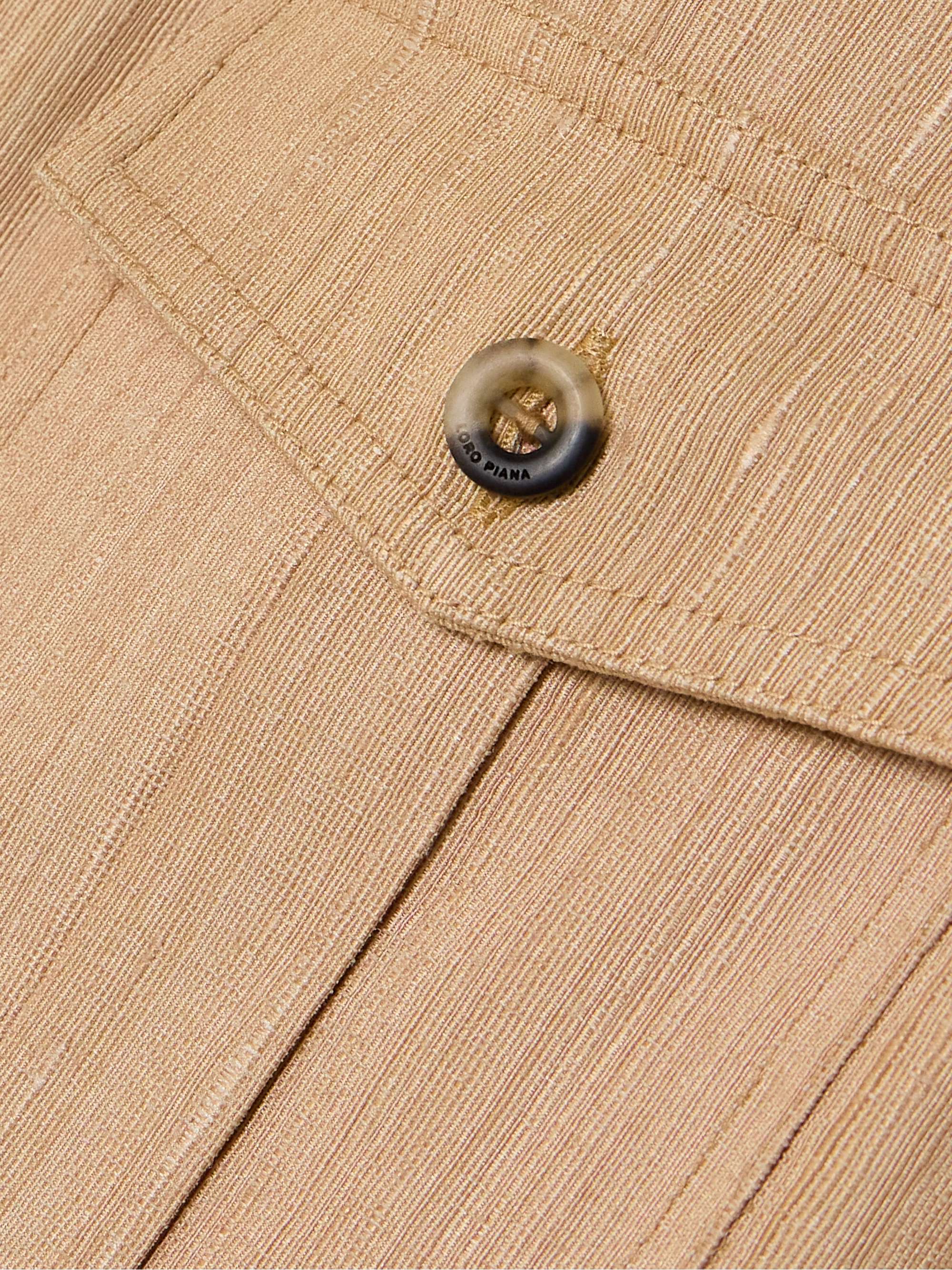 Textured-silk shirt view