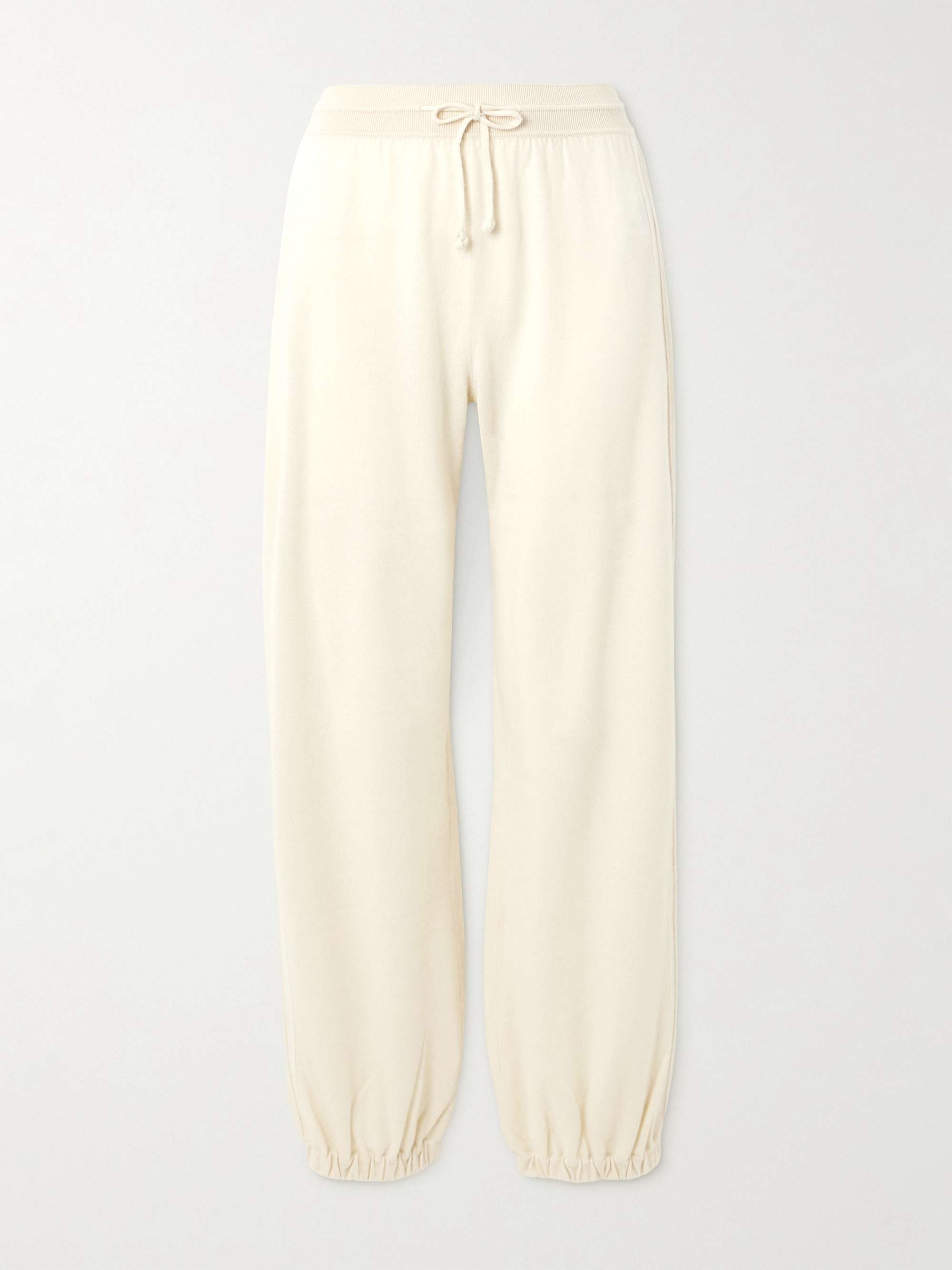 Cashmere tapered track pants view