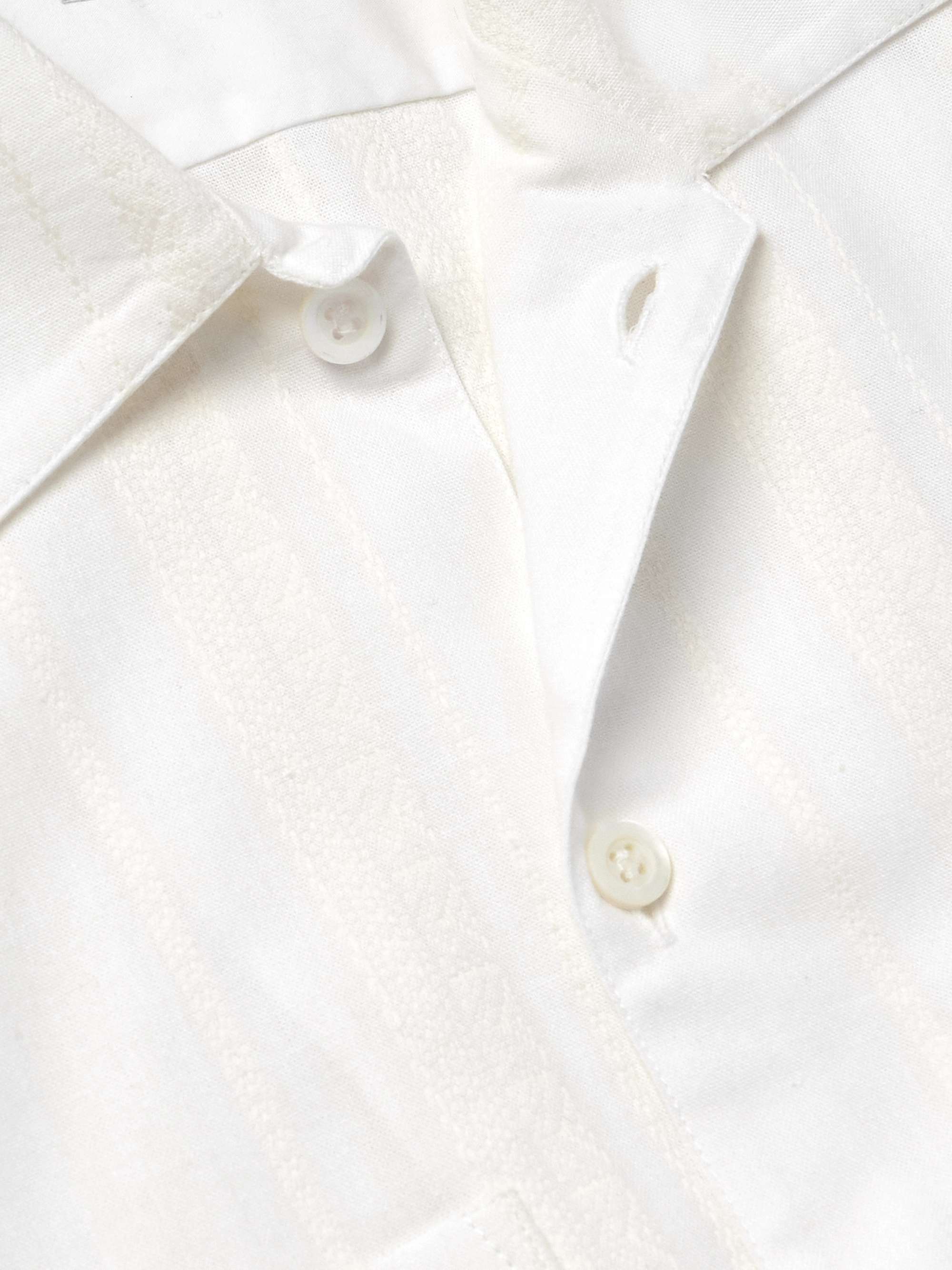 Striped Embroidered Cotton Shirt view