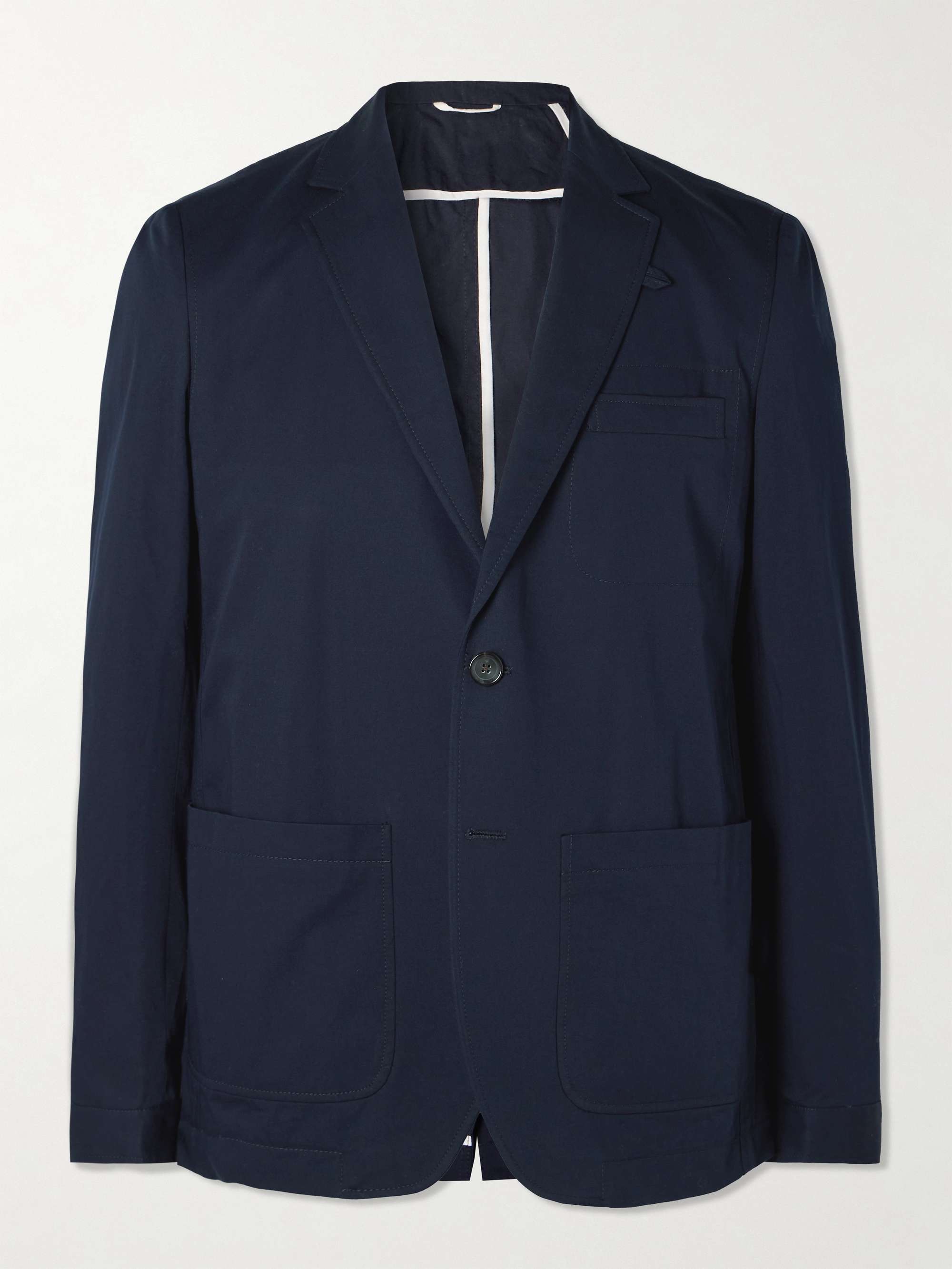 Theobald Slim-Fit Unstructured Cotton Suit Jacket view