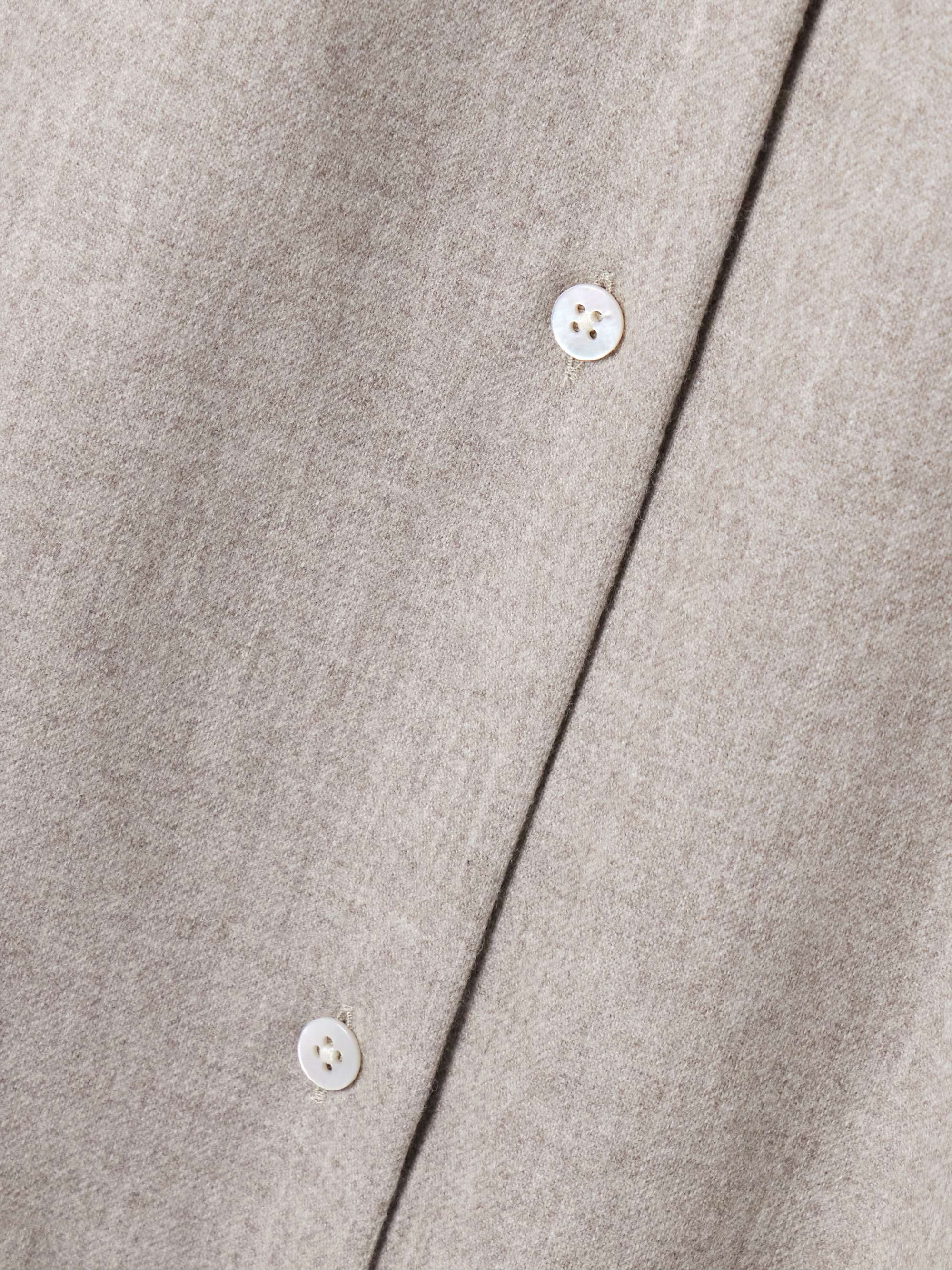 Komako brushed wool and cashmere-blend shirt view