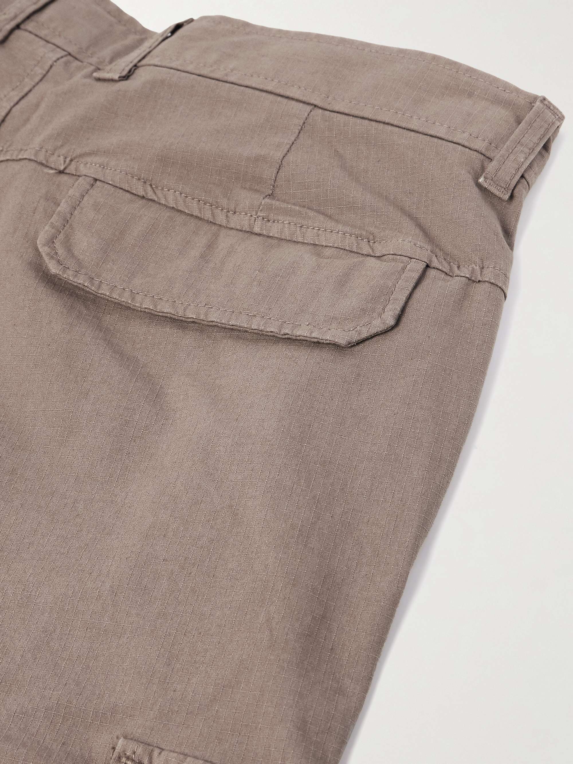 Edward Straight-Leg Organic Cotton-Blend Ripstop Cargo Trousers view
