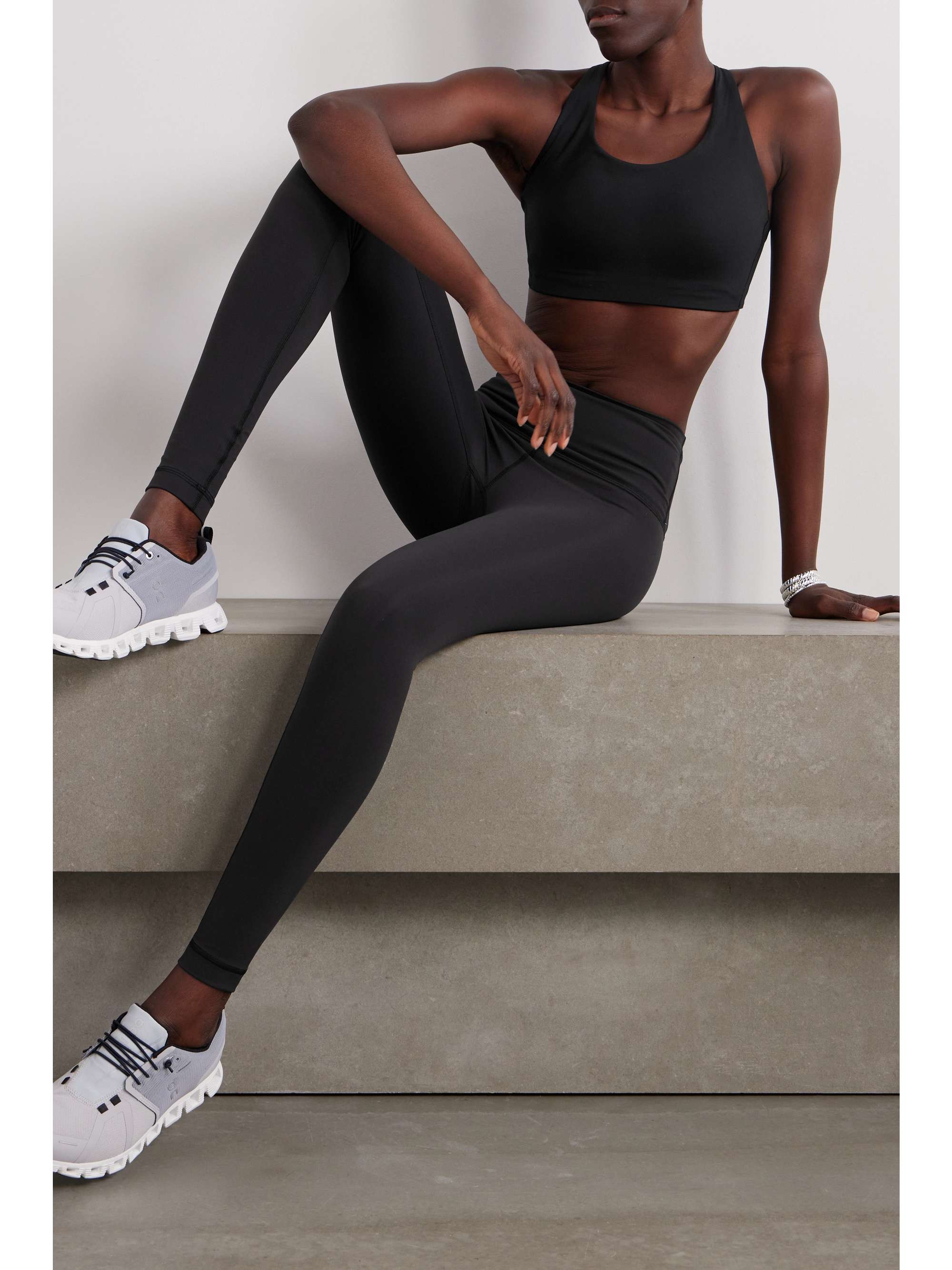 Train stretch sports bra view