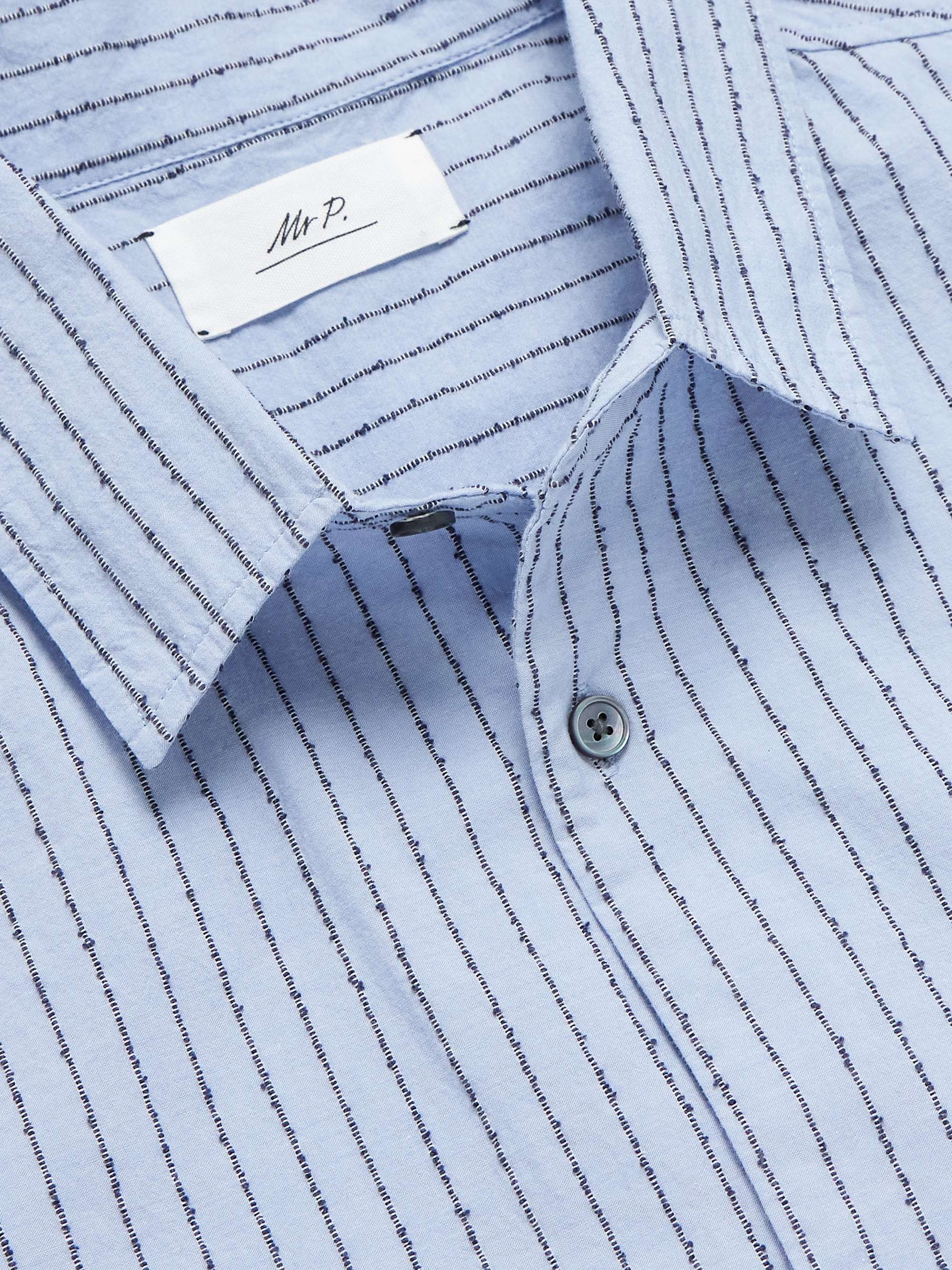 Striped Cotton-Blend Shirt view
