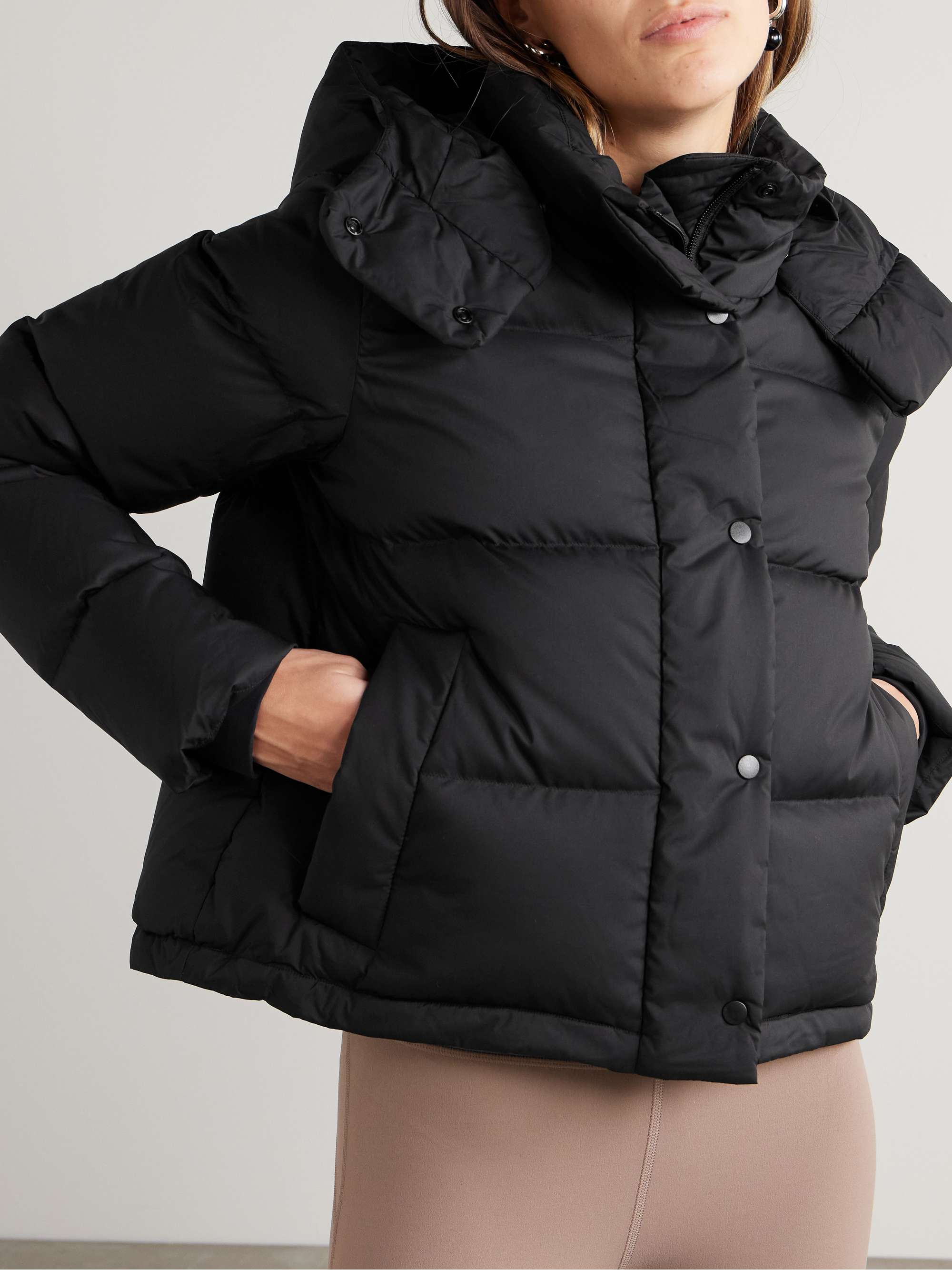 Wunder Puff hooded quilted recycled-SoftMatte™ down jacket view