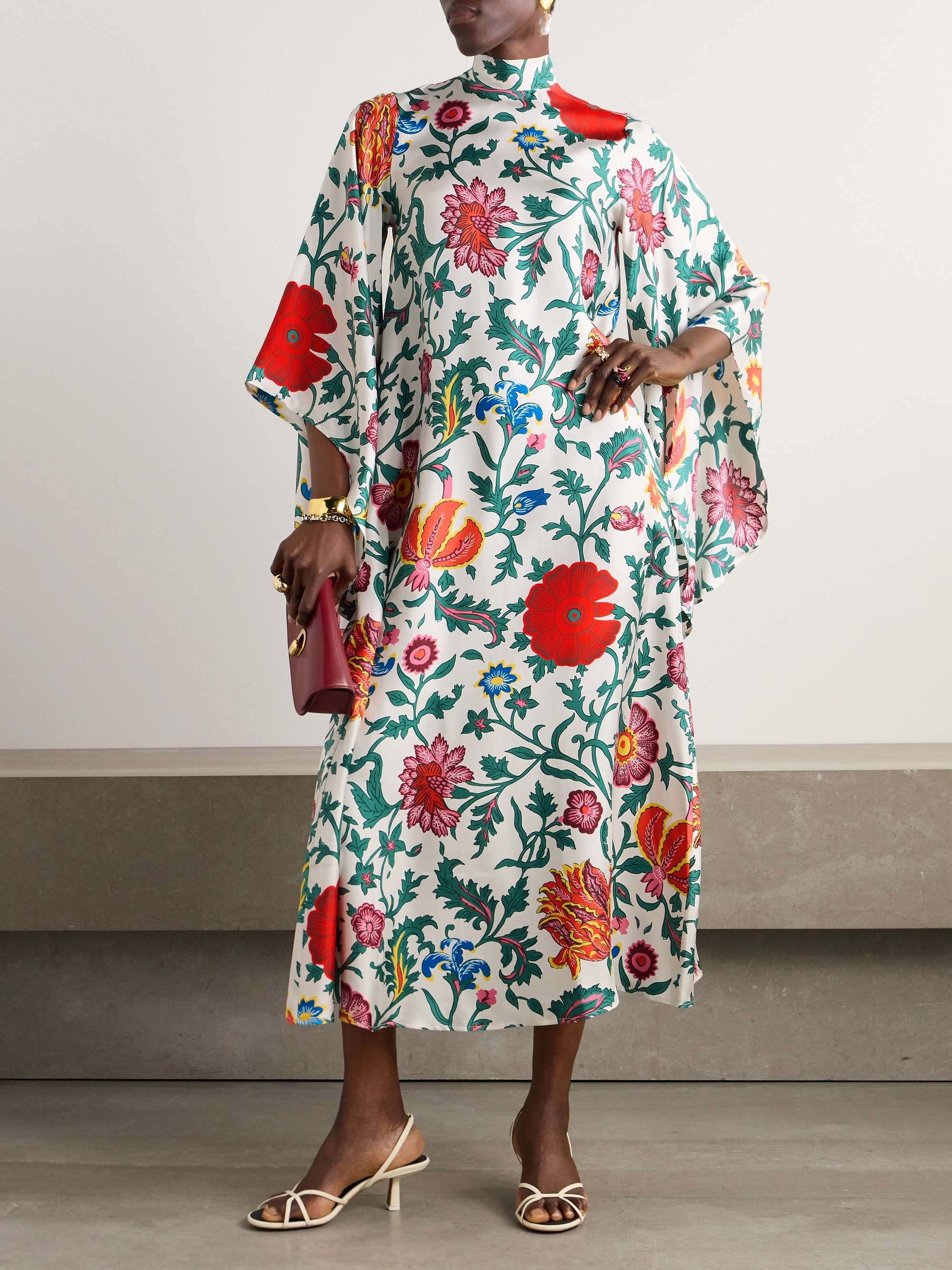 + Orlebar Brown Magnifico floral-print silk-twill midi dress view