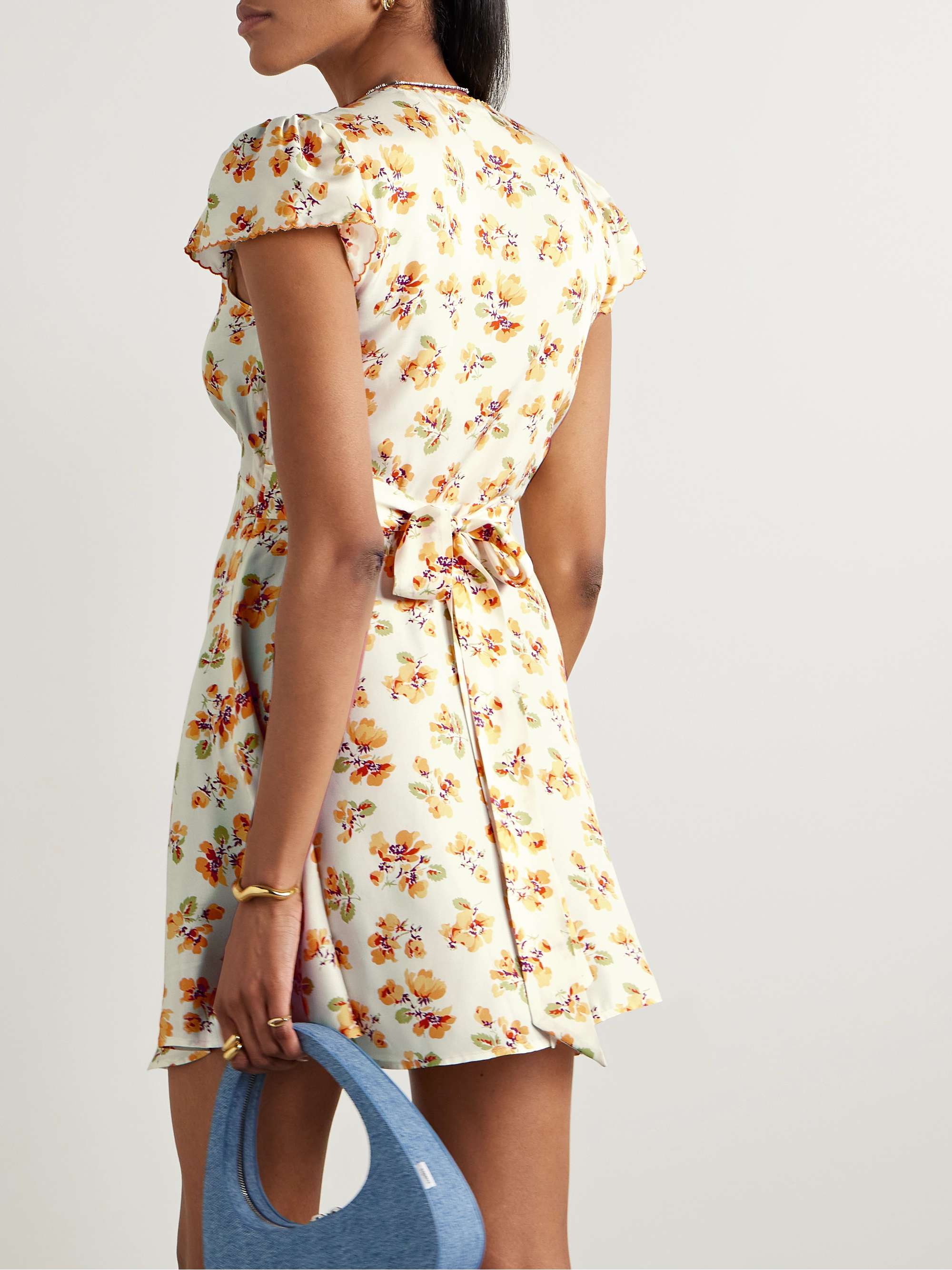 Dianne floral-print silk-blend twill mini dress view
