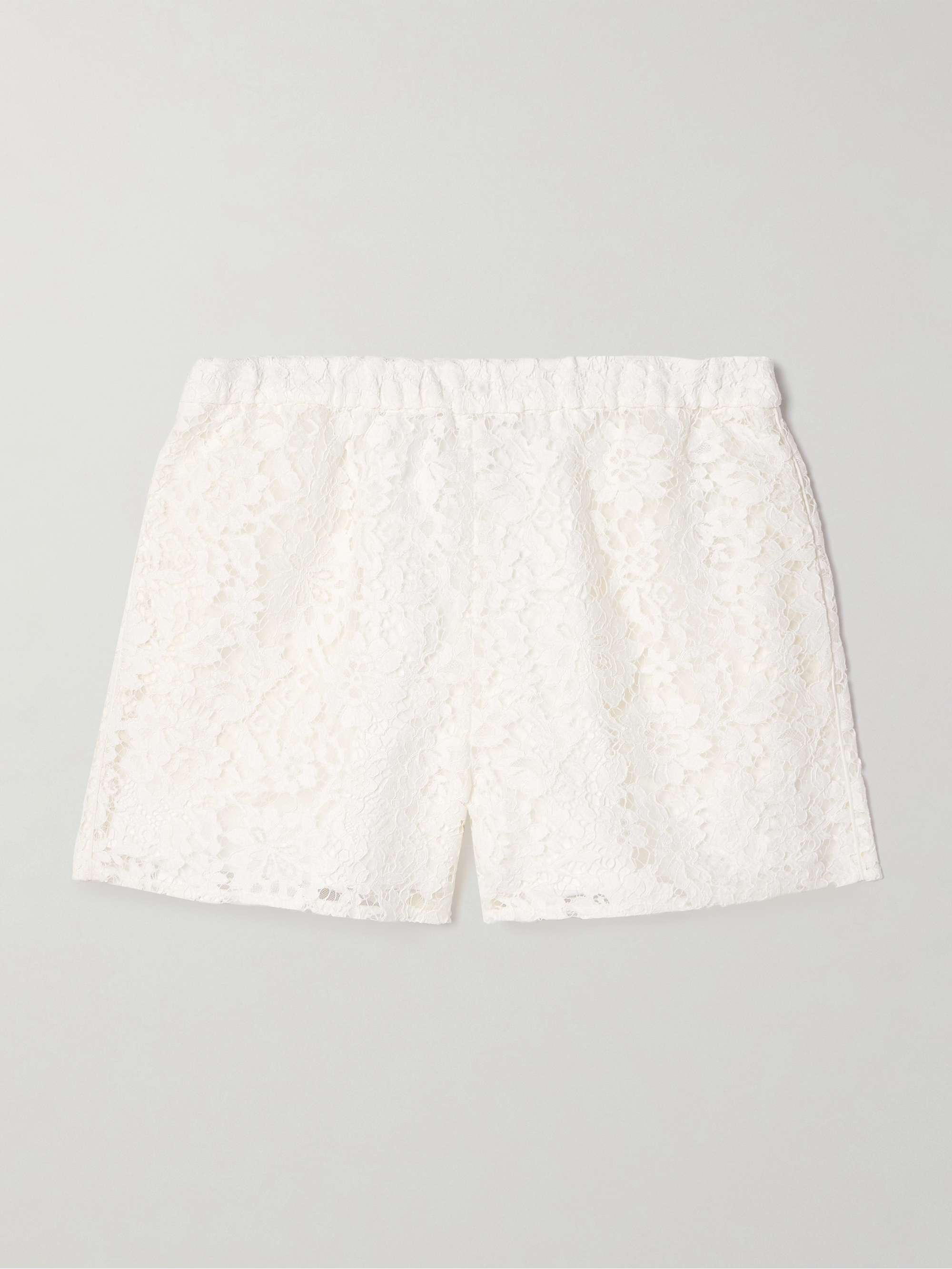 Printed corded lace shorts view