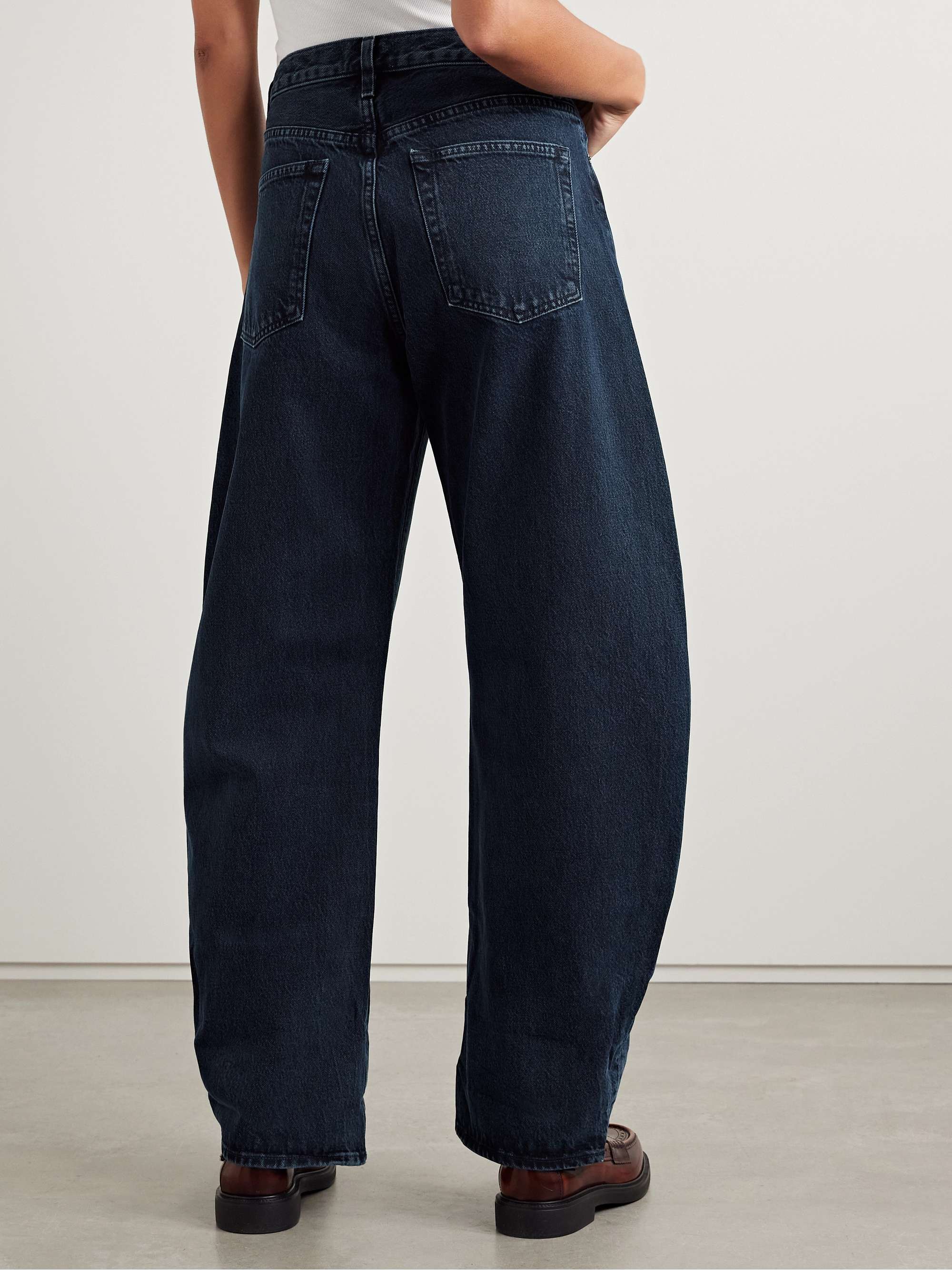 The Bubble high-rise barrel-leg jeans view
